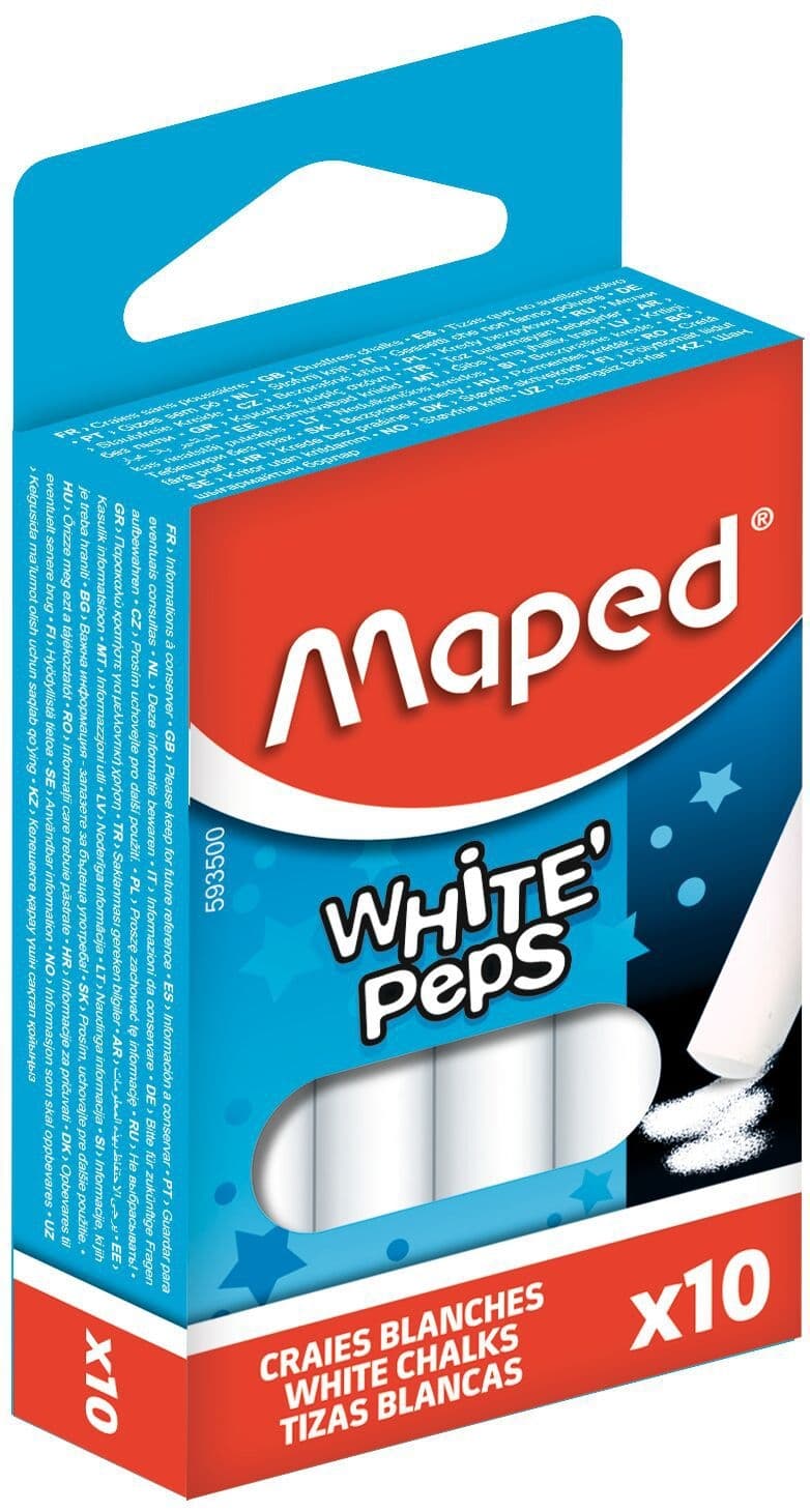 Schoolbordkrijt Maped White'Peps set á 10 stuks wit 2