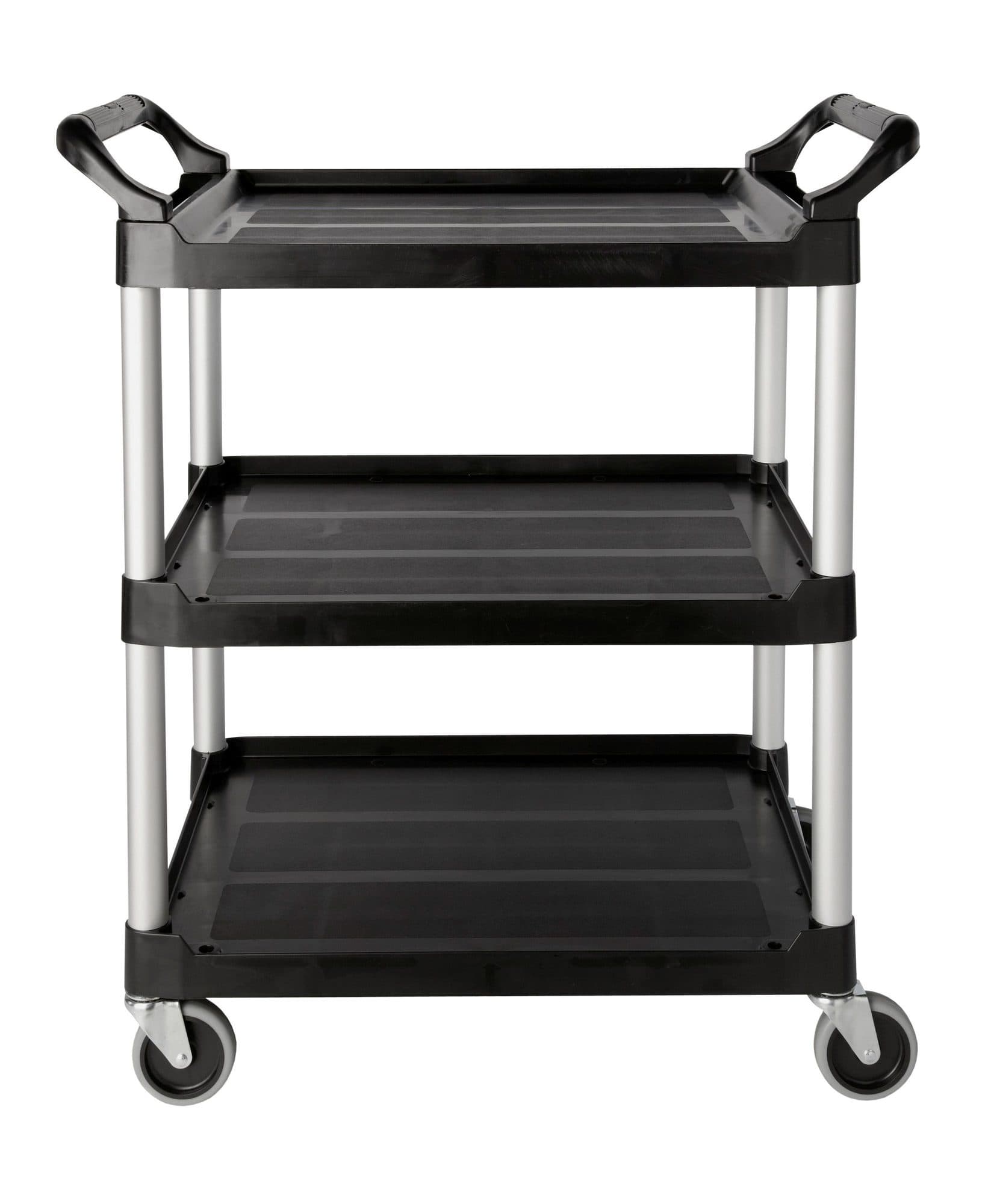 Serveerwagen Rubbermaid met 10cm zwenkwielen zwart 2