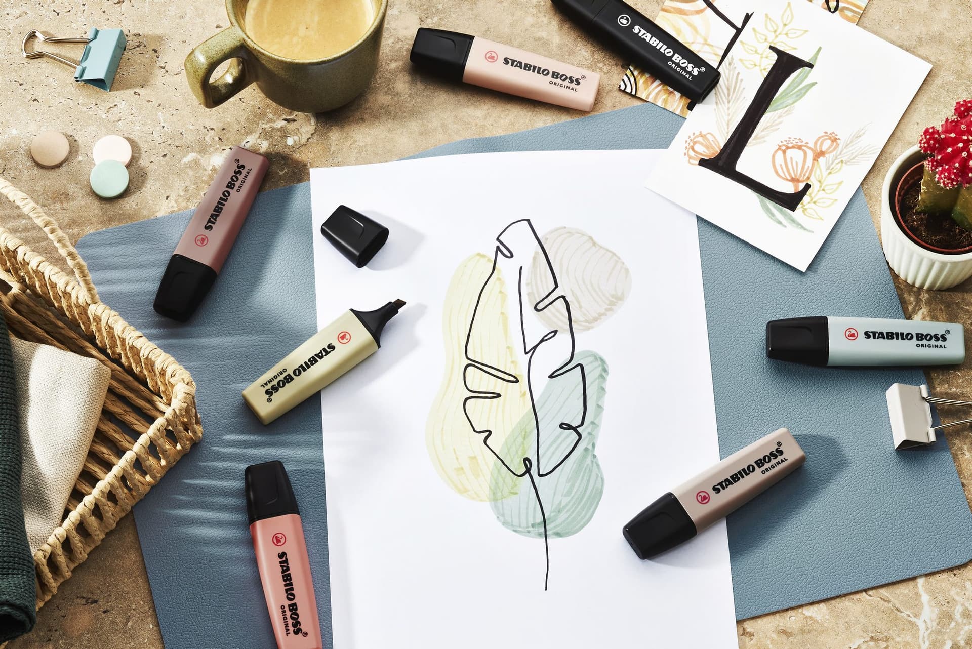 Markeerstift STABILO Boss 70/163 nature colors aardegroen 6