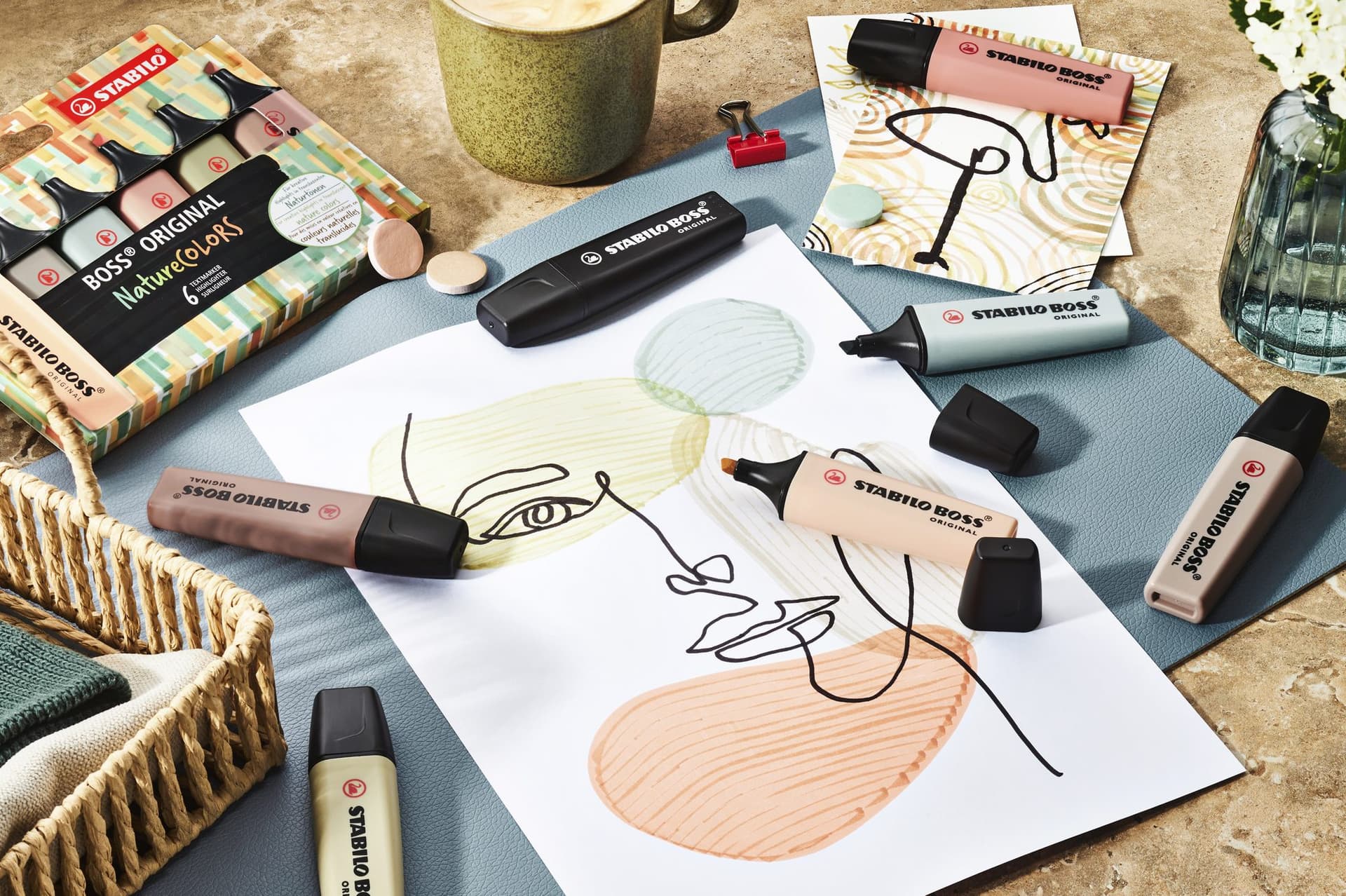 Markeerstift STABILO Boss 70/165 nature colors amber 4