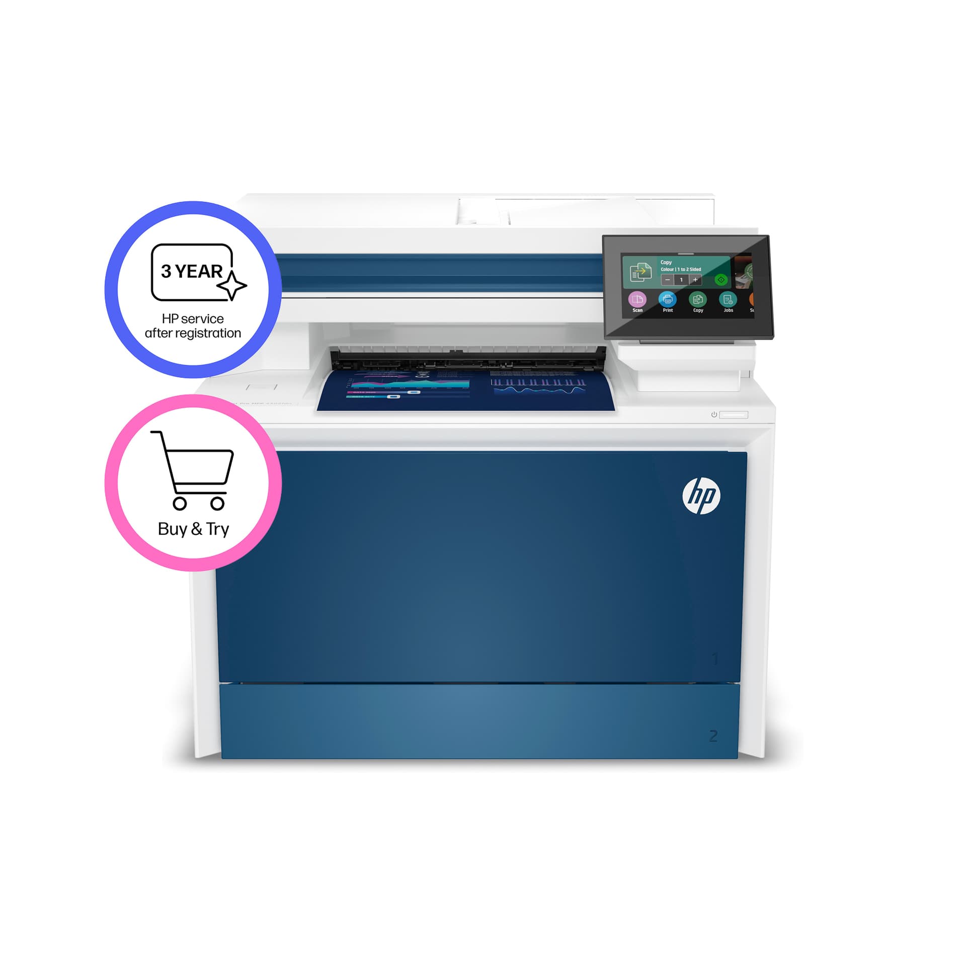 Multifunctional Laser printer HP Color LaserJet 4302fdn 3