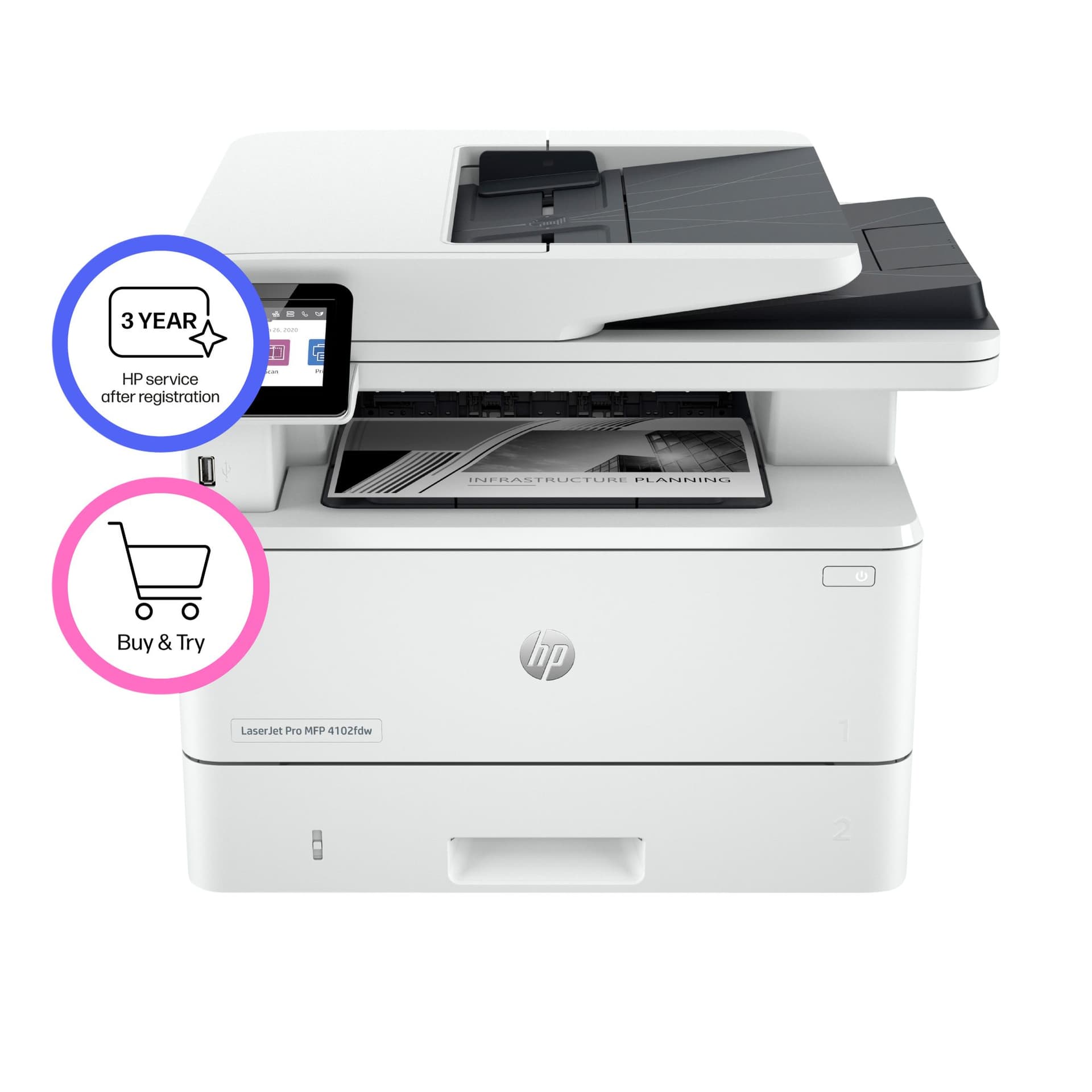 Multifunctional Laser printer HP laserjet 4102fdw 2
