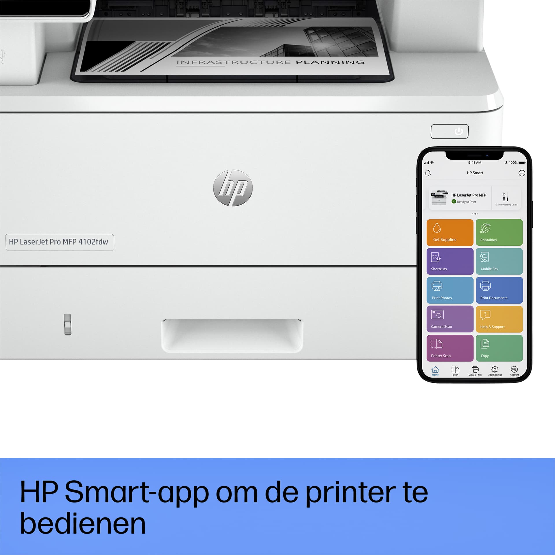 Multifunctional Laser printer HP laserjet 4102fdw 4
