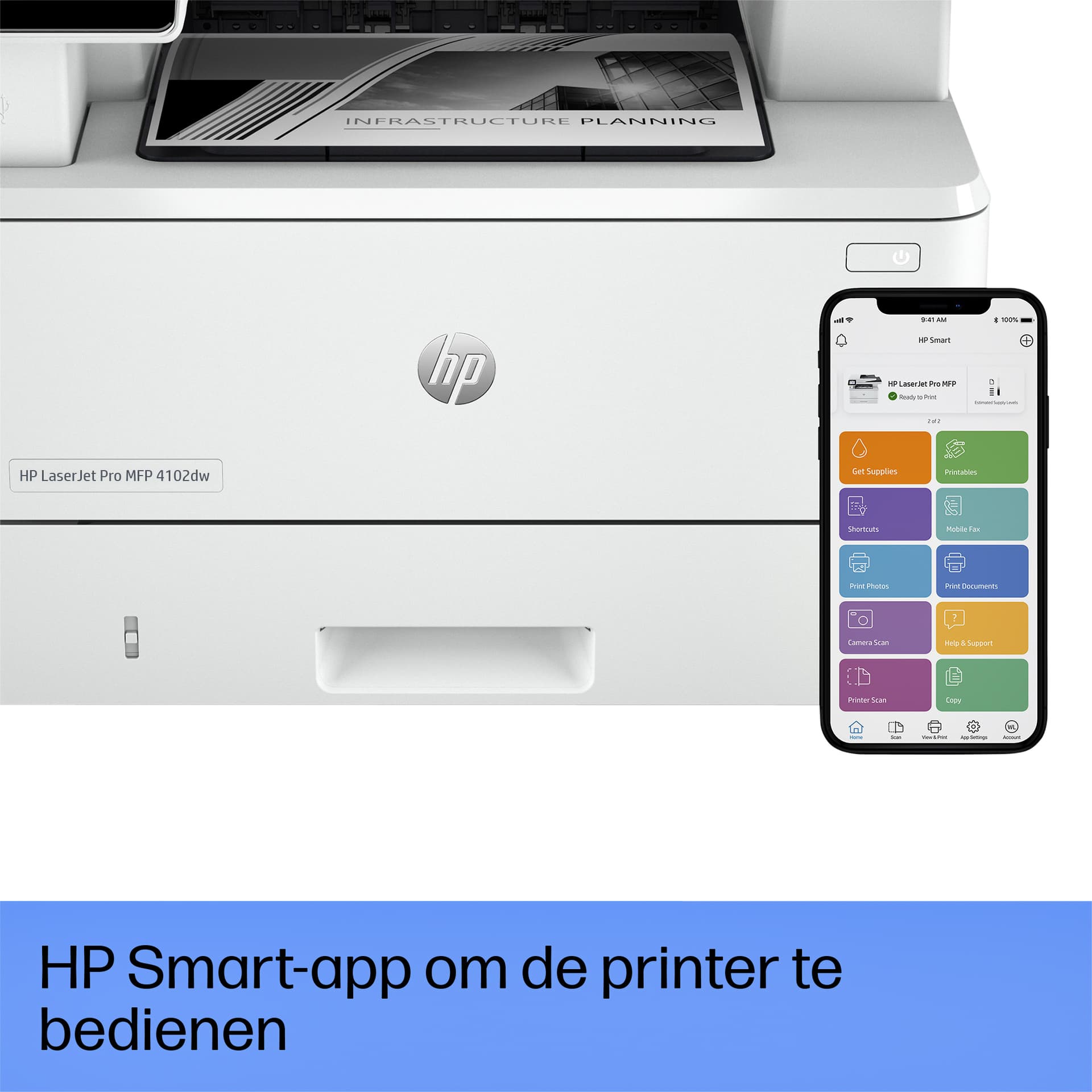 Multifunctional Laser printer HP laserjet 4102dw 5