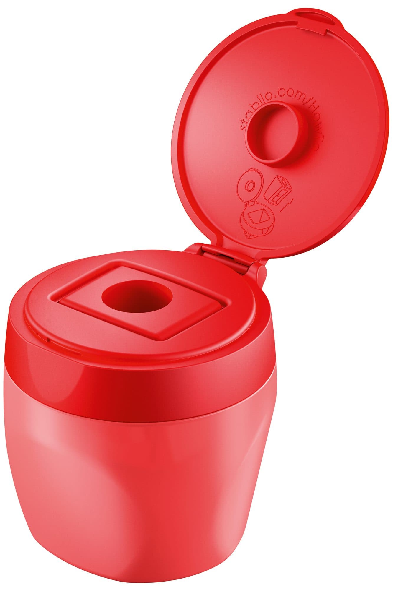 Puntenslijper STABILO 4849 woody 3 in 1 rood 2