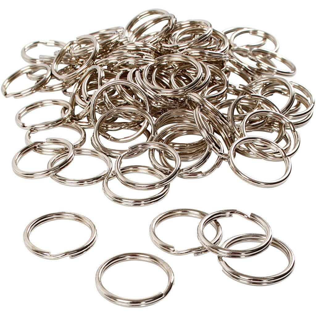 Sleutelring Creativ Company zilverkleurig 25mm 100 stuks 3