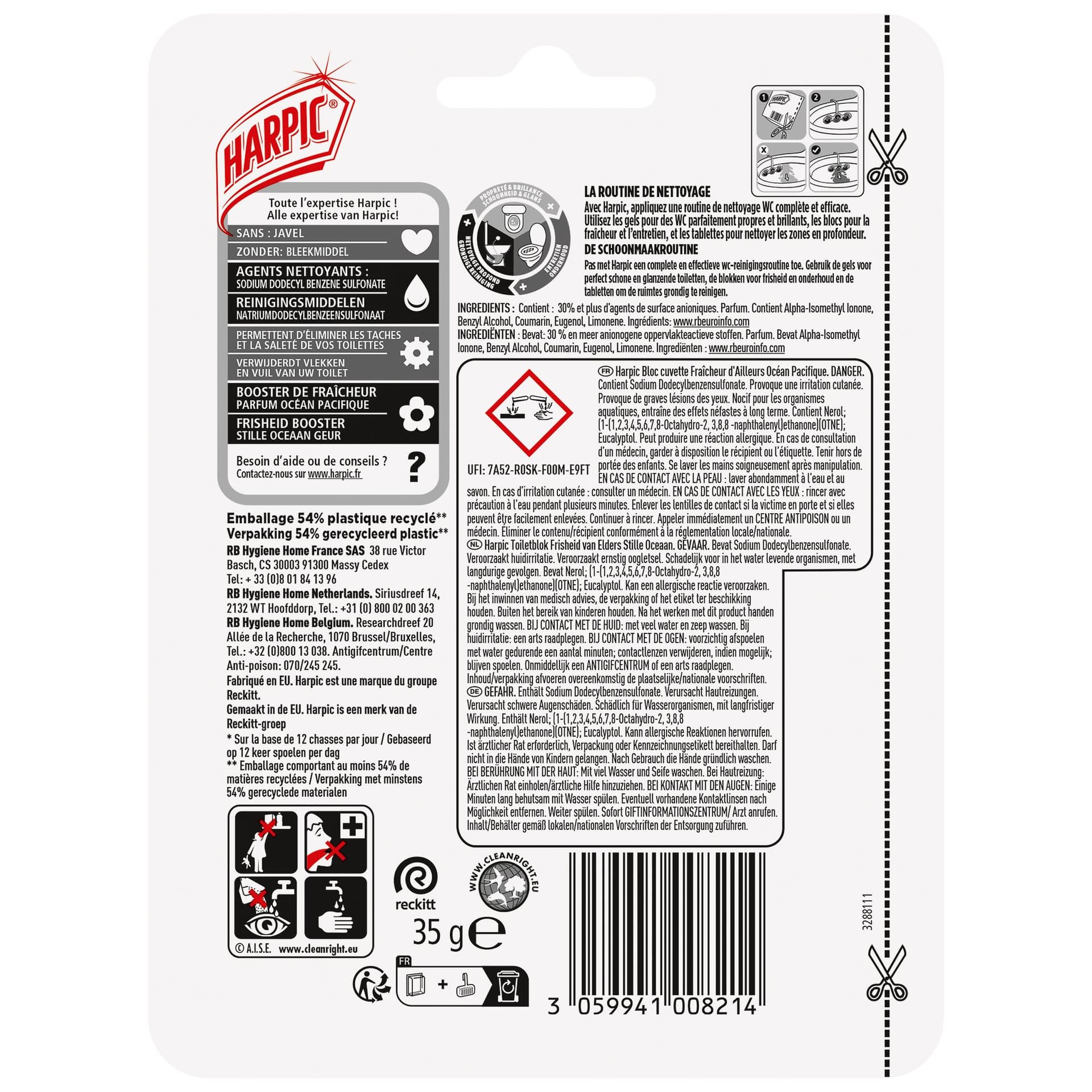 Toiletblok Harpic Marine Block 35g 2