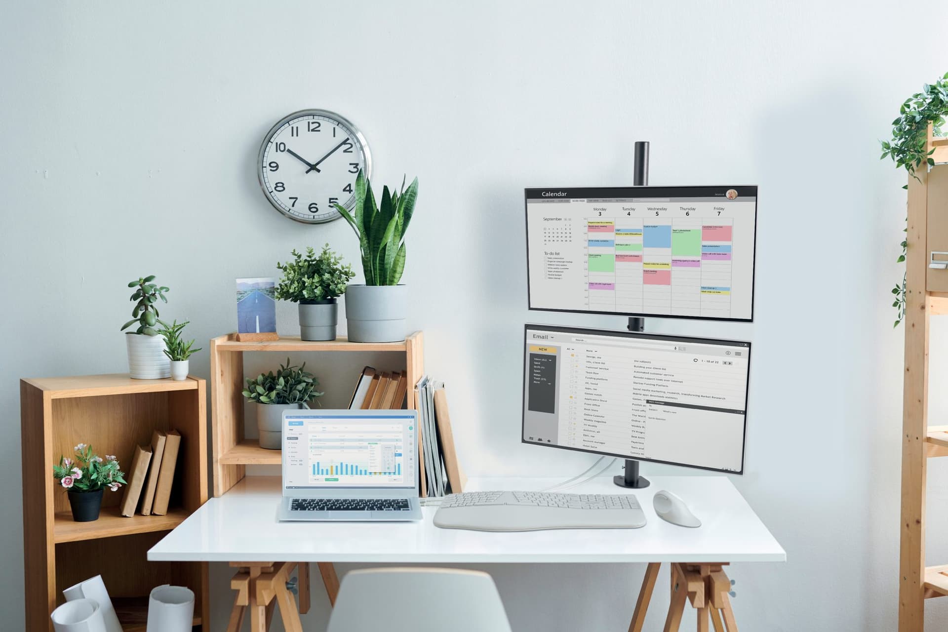 Monitorarm Kensington dubbele verticale bevestiging 4