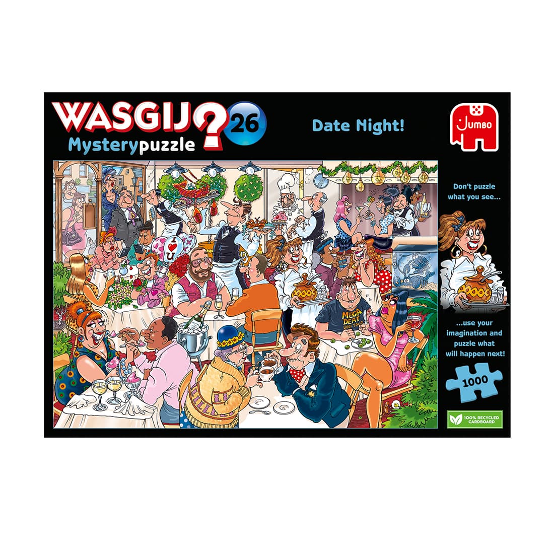 Puzzel Wasgij Mystery 26 Date Night! 1000 stukjes 3
