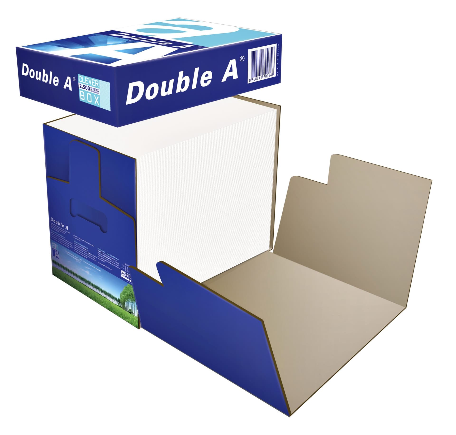 Kopieerpapier Double A Premium Nonstop A4 80gr wit 2500 vel 2