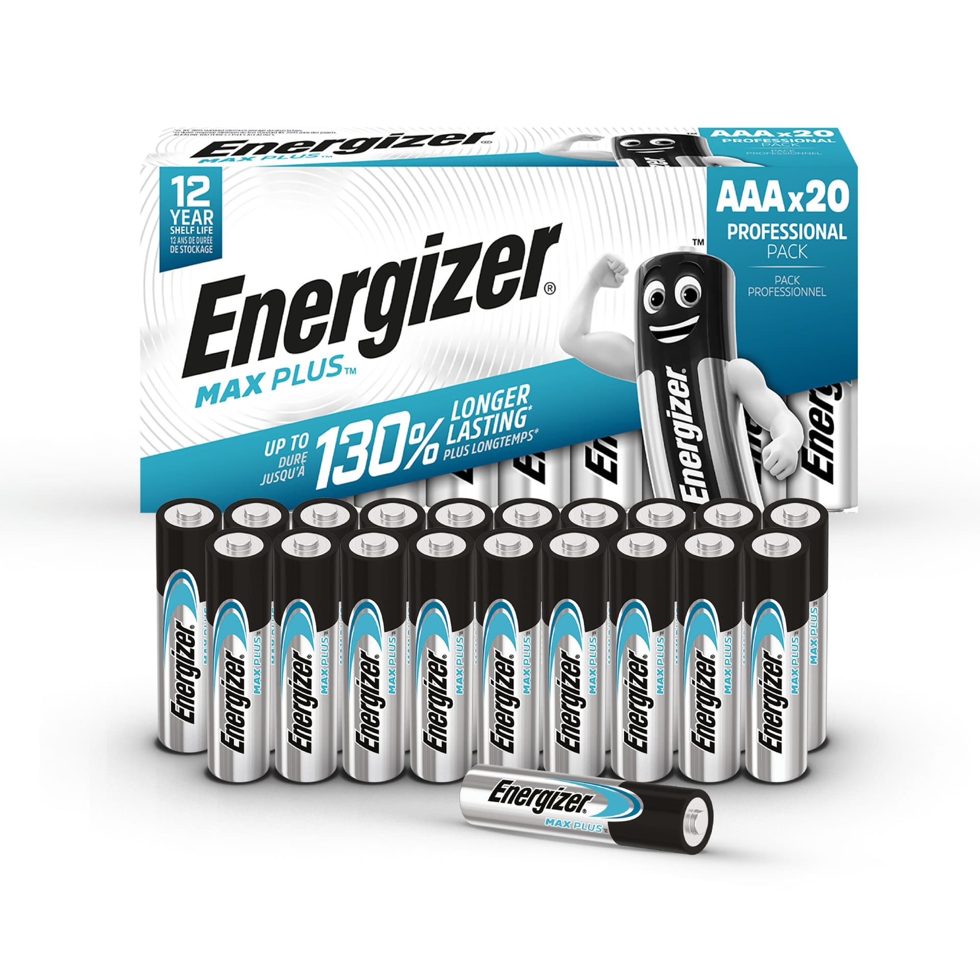 Batterij Energizer Max Plus 20x AAA alkaline 2
