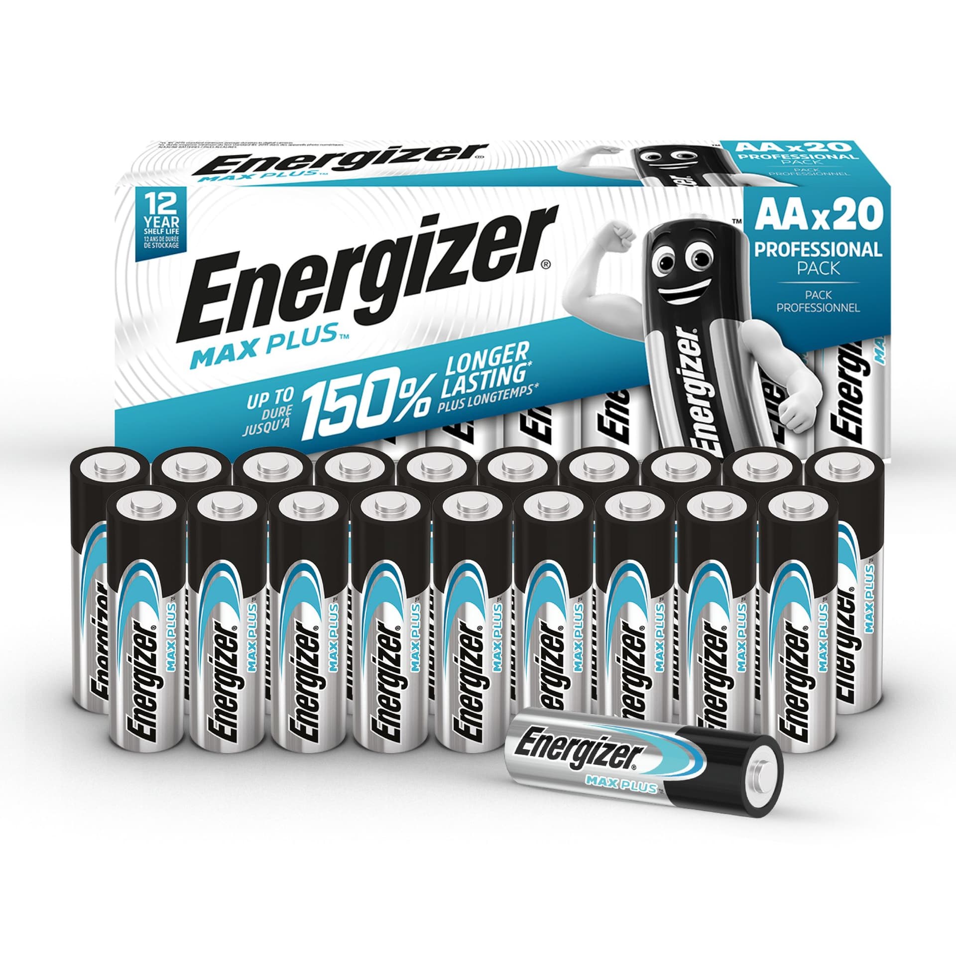 Batterij Energizer Max Plus 20x AA alkaline 2