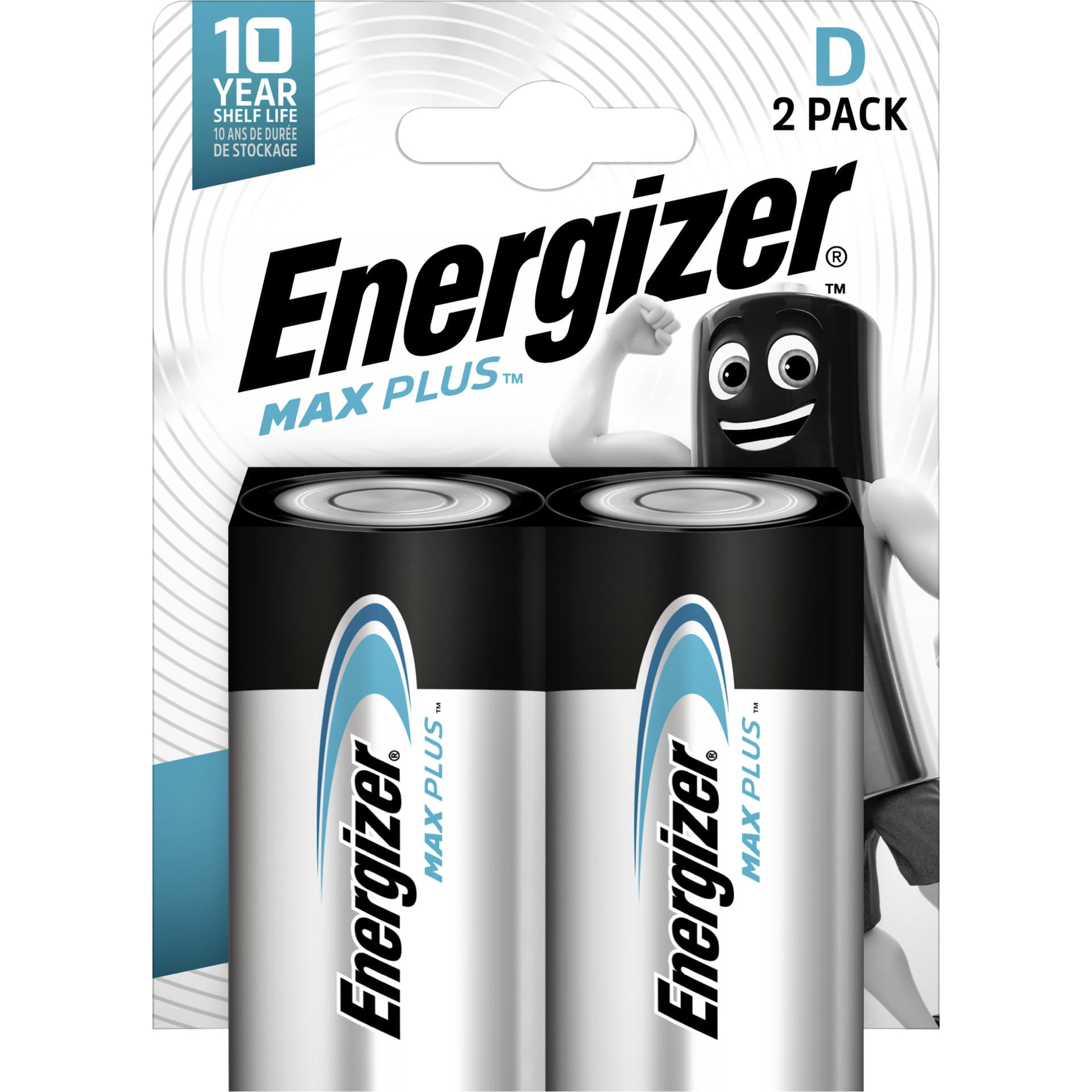 Batterij Energizer Max Plus 2x D alkaline