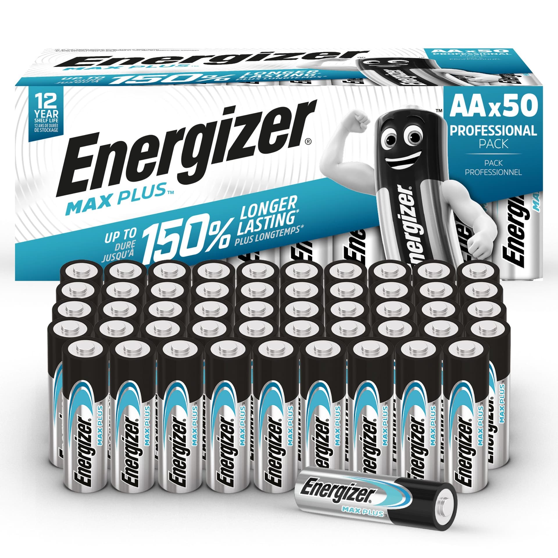 Batterij Energizer Max Plus 50x AA alkaline 2