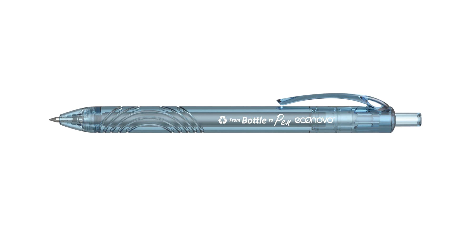 Gelschrijver Econovo 0.7mm blauw en zwart blister à 2 stuks 2