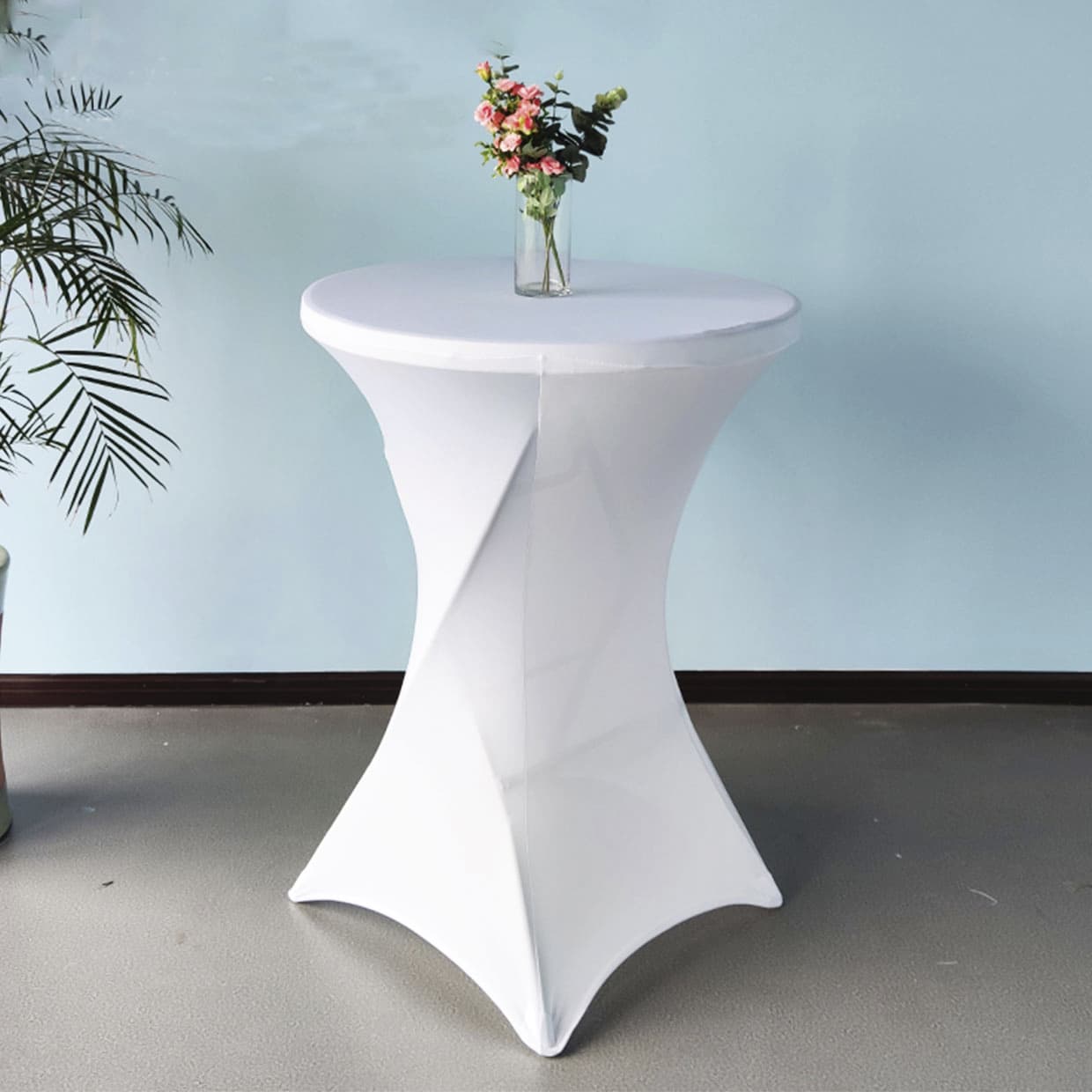 Tafelrok BRASQ voor statafel 80cm wit 3