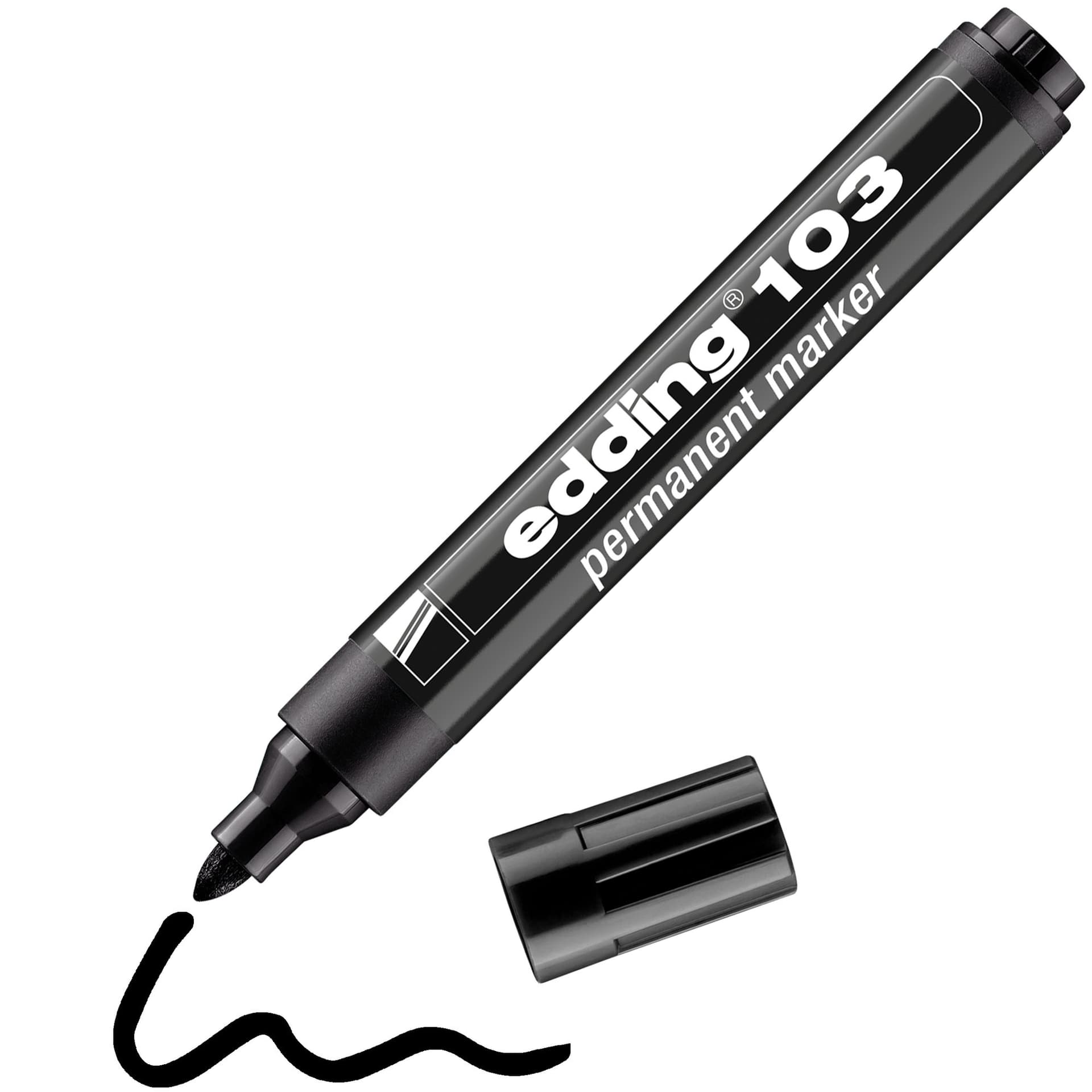 Viltstift edding 103 rond medium zwart 3