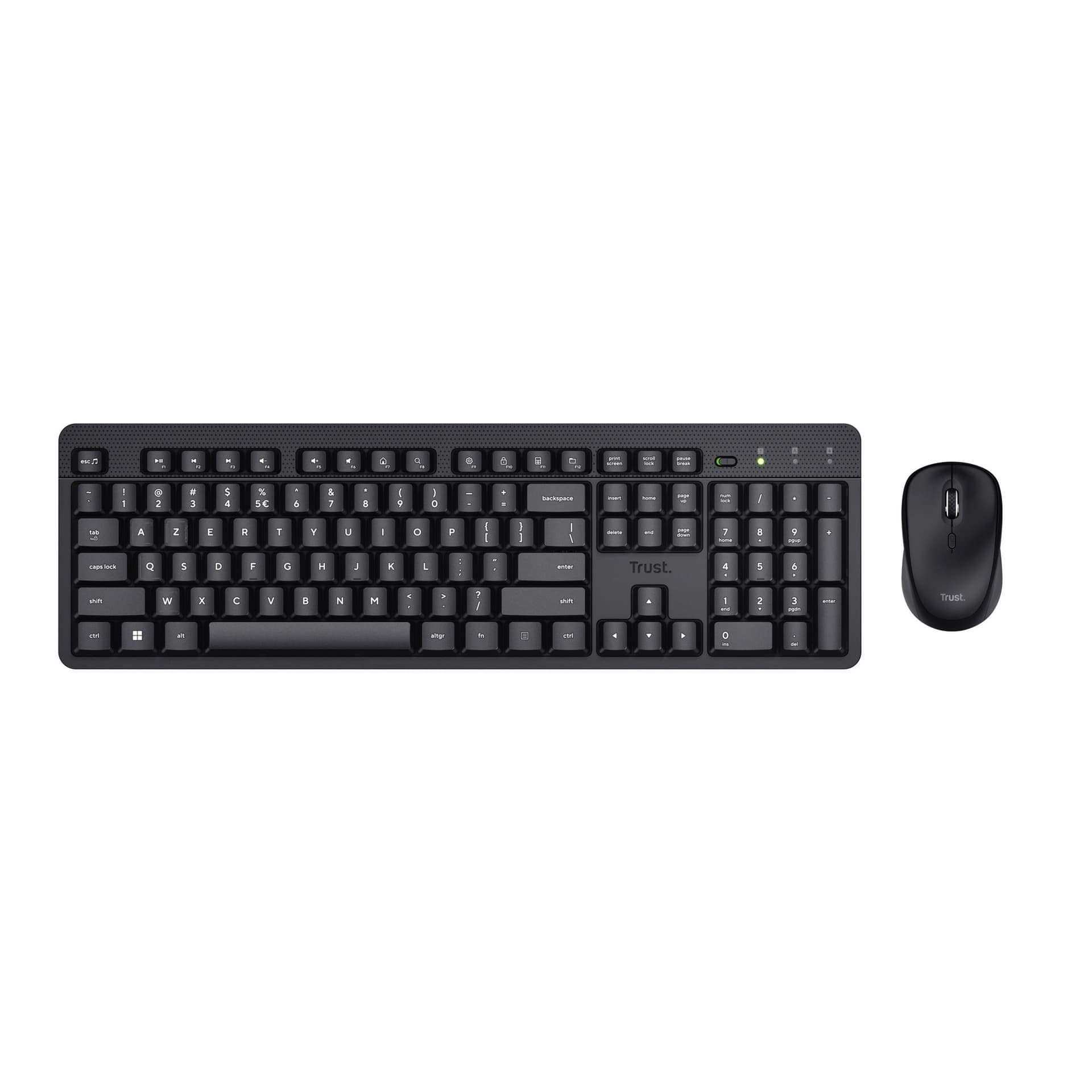 Toetsenbord Trust Ody II draadloos + muis  AZERTY 25363