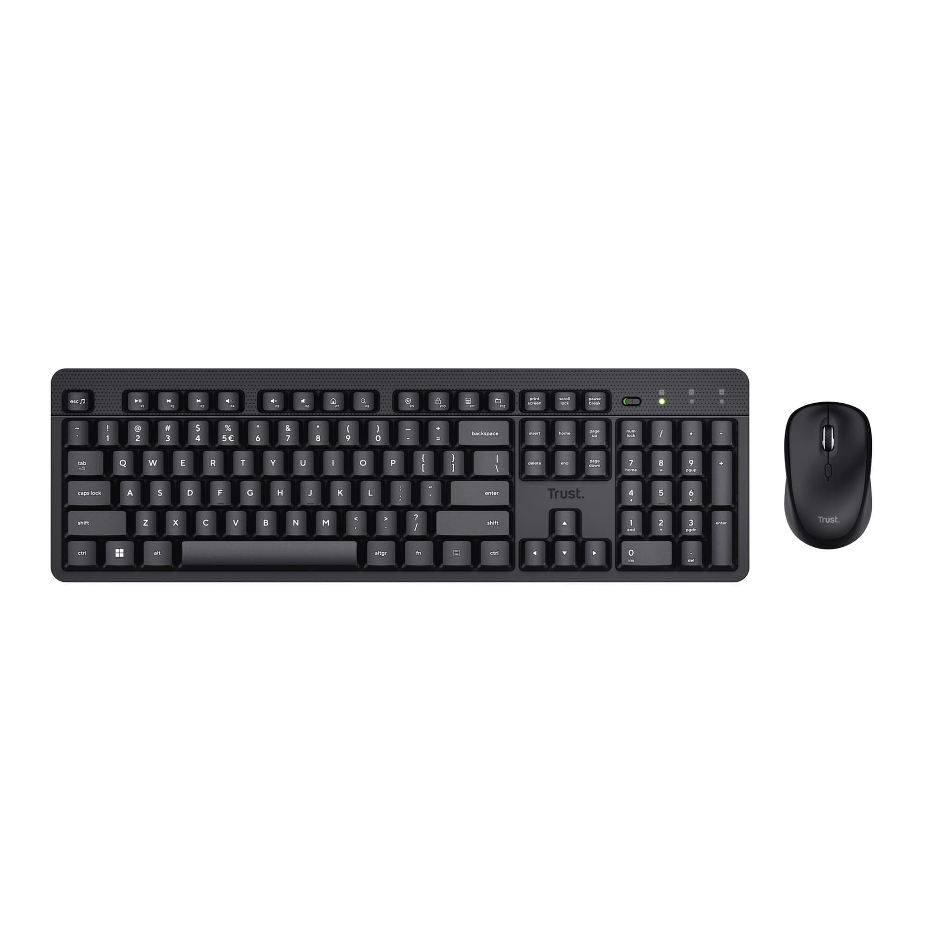 Toetsenbord Trust Ody II draadloos + muis 25018 QWERTY