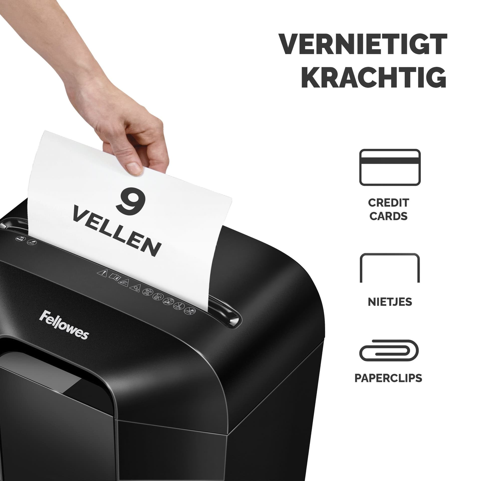 Papiervernietiger Fellowes Powershred LX50 snippers 4x37mm zwart 2
