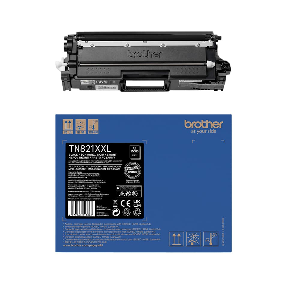 Toner Brother TN-821XXLBK zwart