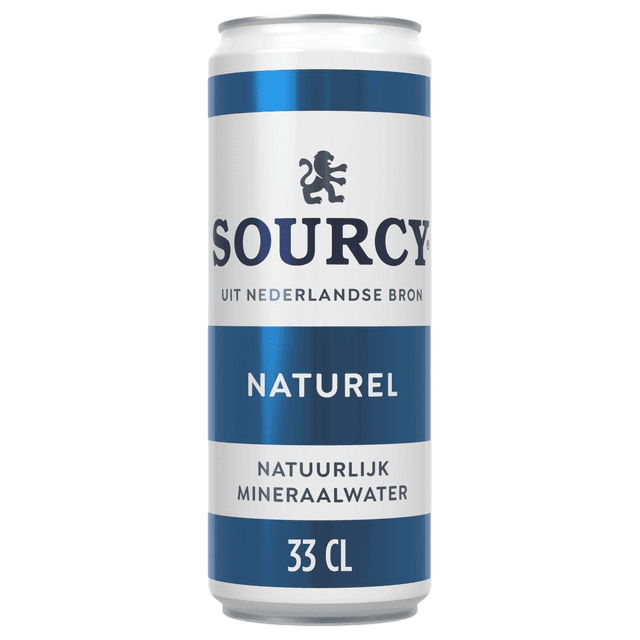 Water Sourcy blauw blik 330ml
