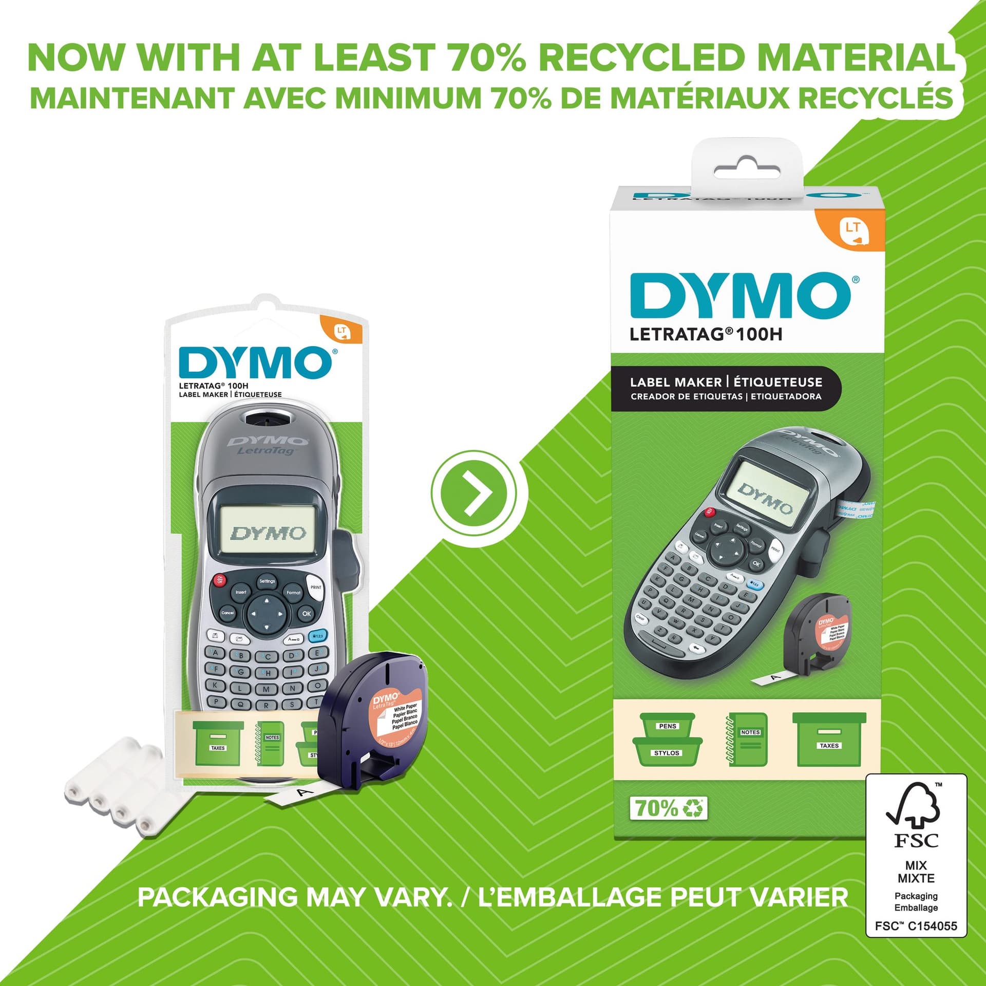 Labelprinter Dymo LetraTag 100H draagbaar abc 12mm zilverkleurig special edition 5