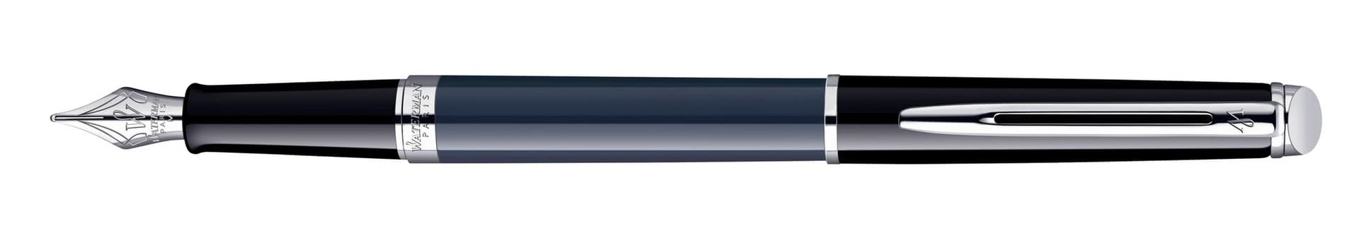 Vulpen Waterman Hémisphère Colour Blocking black en blue CT fijn