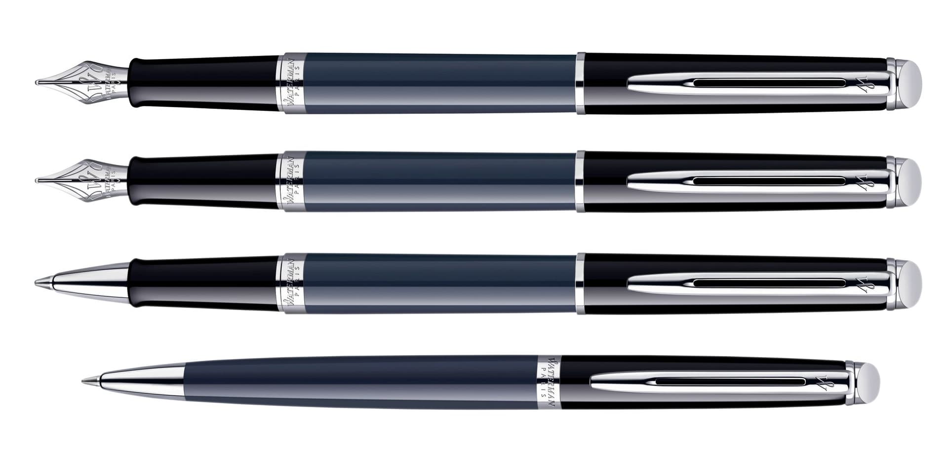 Vulpen Waterman Hémisphère Colour Blocking black en blue CT medium 5