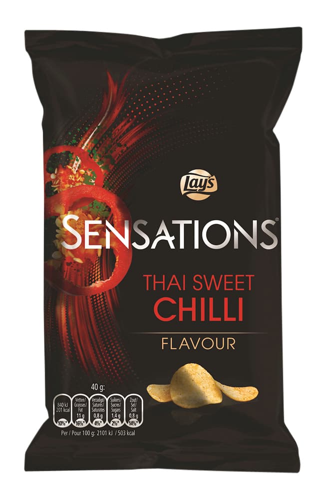 Chips Lay's Sensations Thai sweet chilli zak 40gr 2