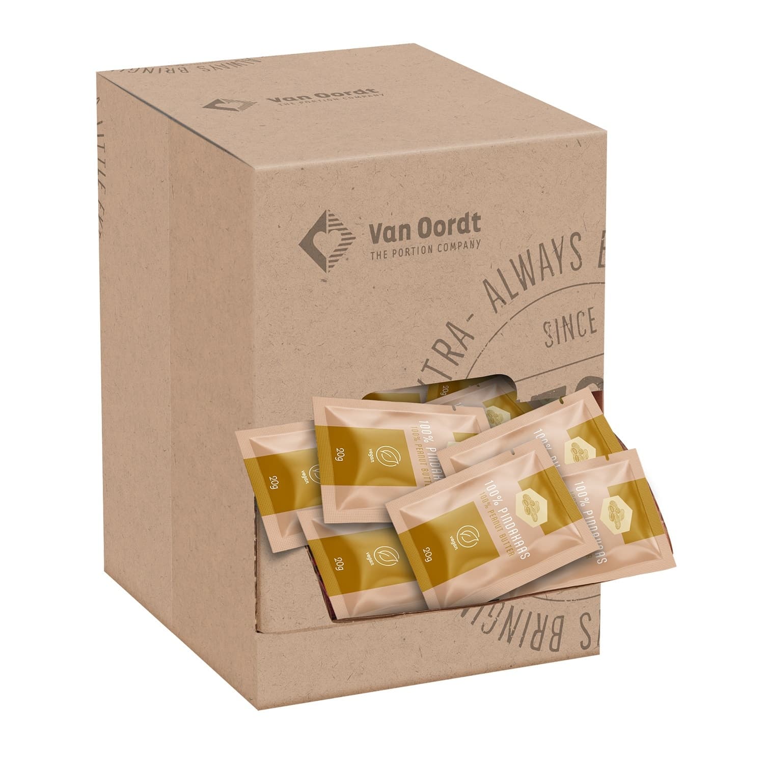 Pindakaas van Oordt 100% 100x20 gram
