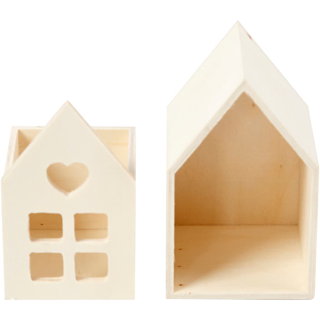 Huis met lade Creativ Company 10.8x6.8 cm hout 3
