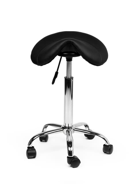 Zadelkruk Office medium harde wielen zw 2