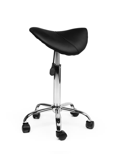 Zadelkruk Office medium harde wielen zw 3