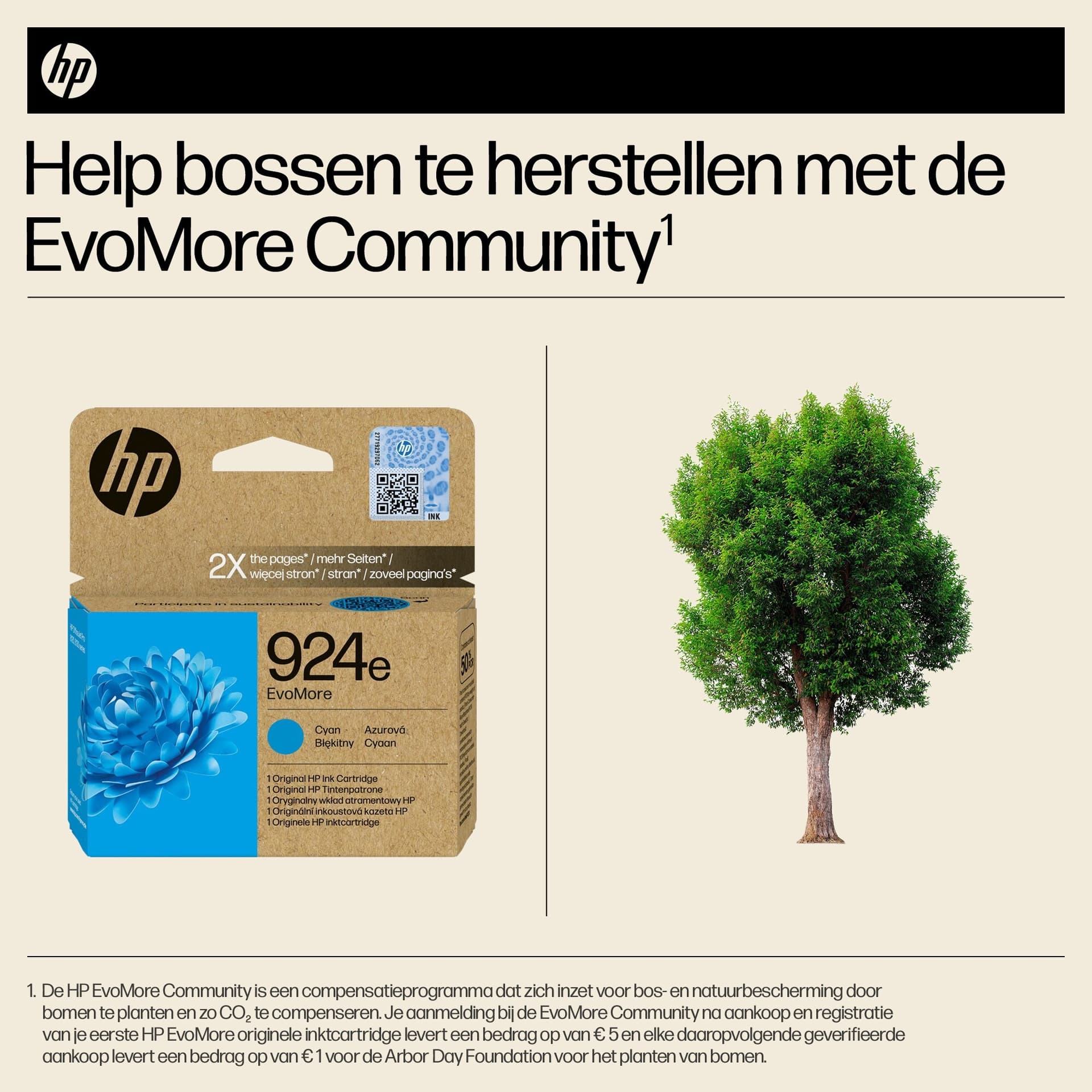 Inktcartridge HP 4K0U7NE 924E Evomore blauw 4