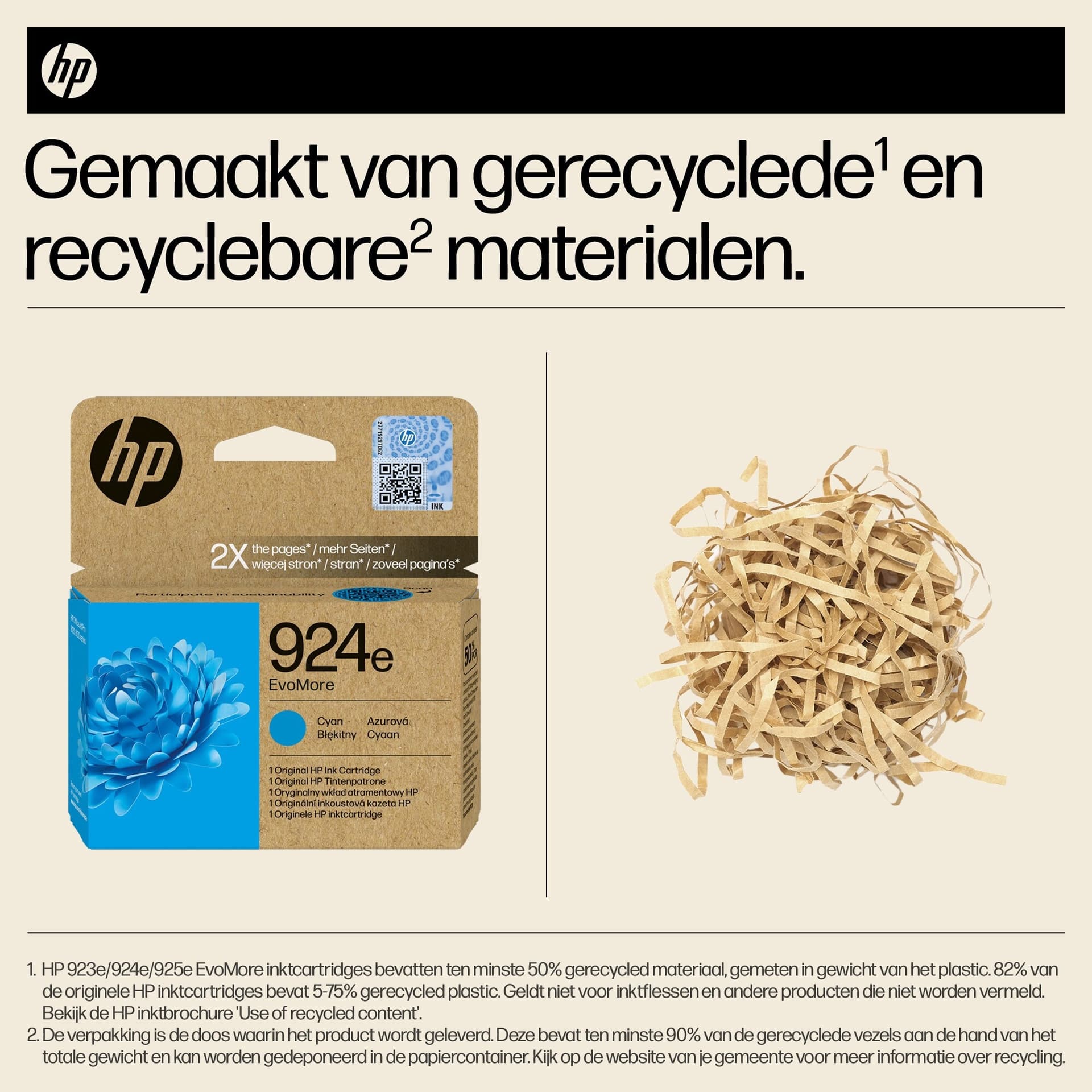Inktcartridge HP 4K0U7NE 924E Evomore blauw 3
