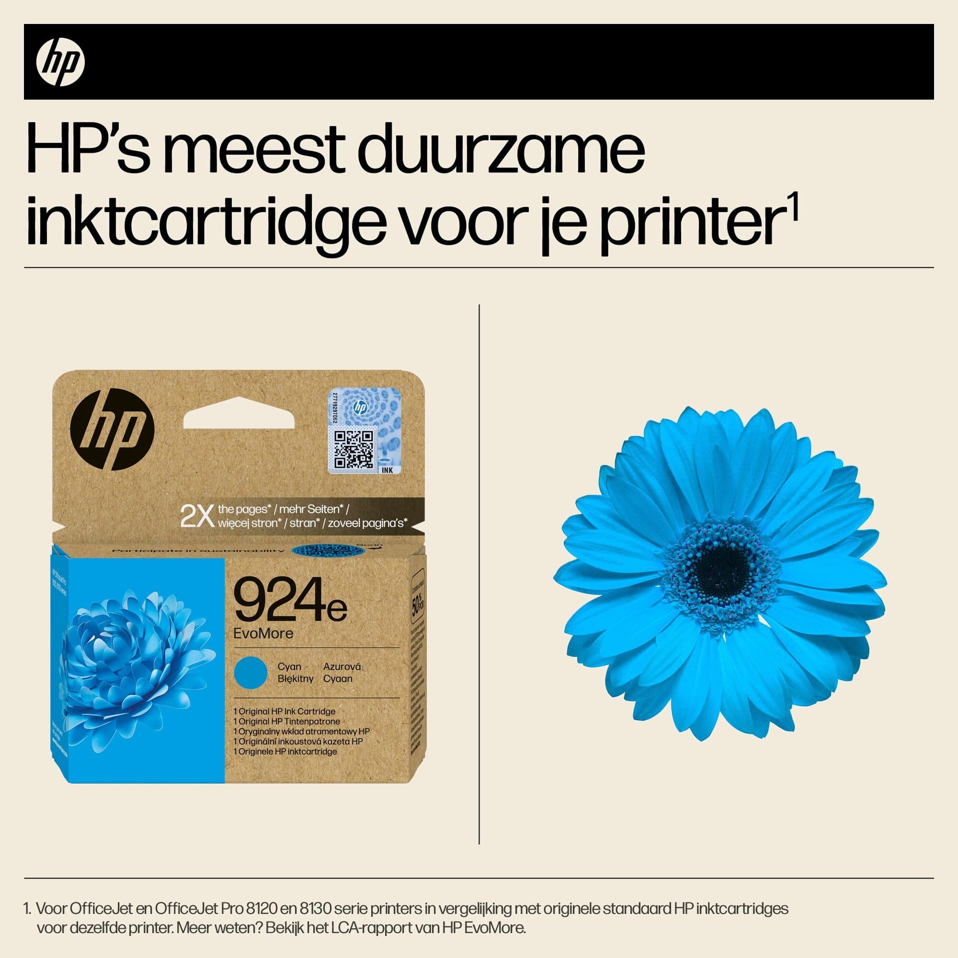 Inktcartridge HP 4K0U7NE 924E Evomore blauw 2