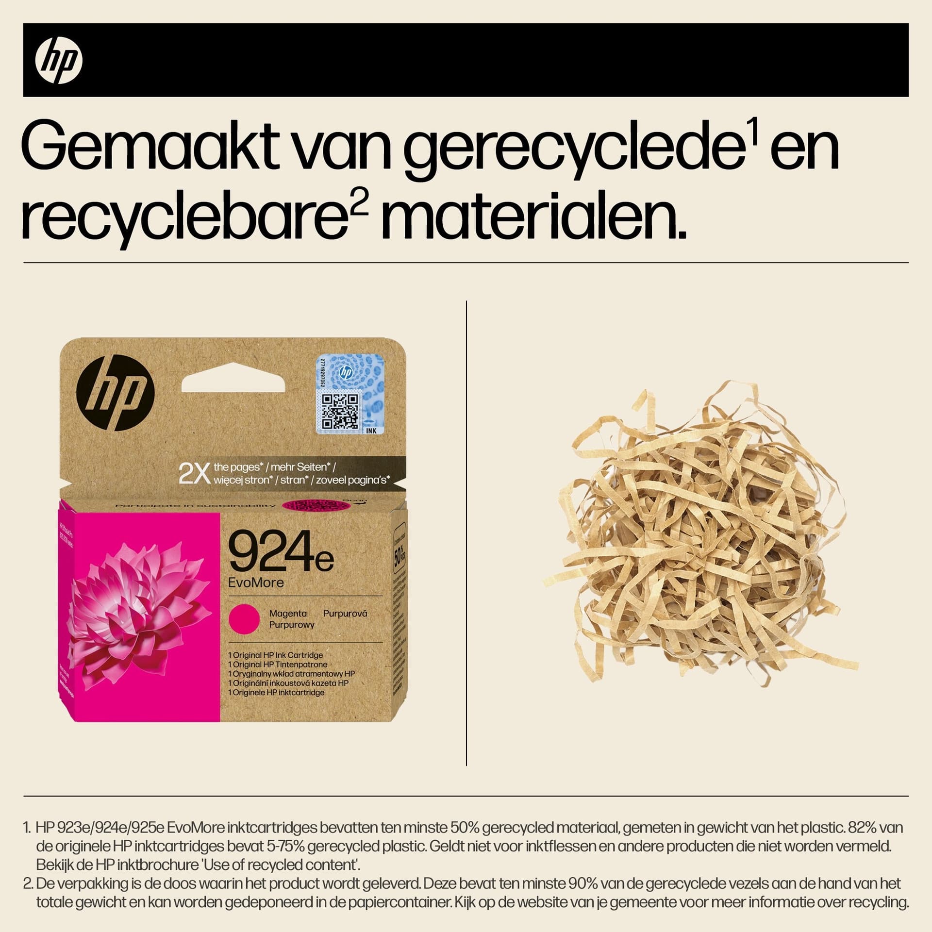 Inktcartridge HP 4K0U8NE 924E Evomore rood 3