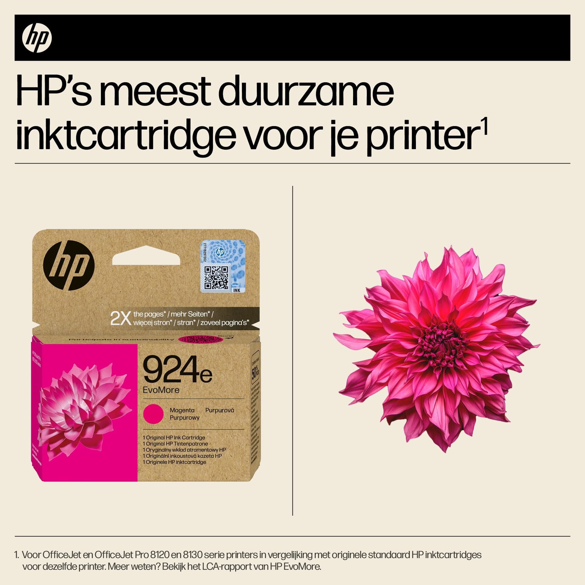 Inktcartridge HP 4K0U8NE 924E Evomore rood 2