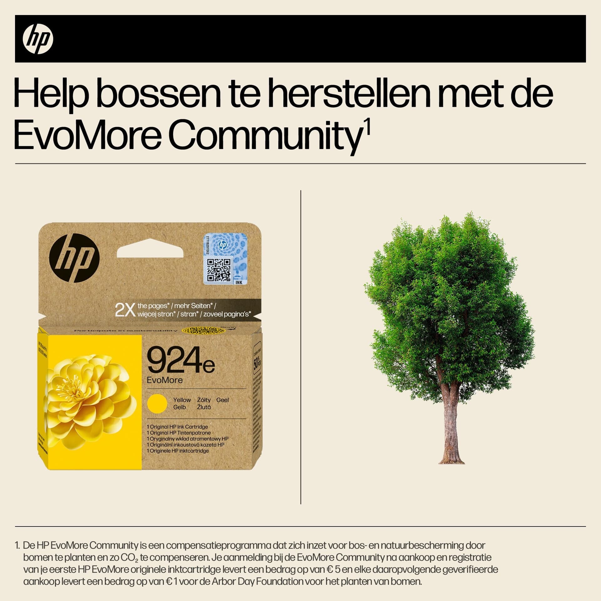 Inktcartridge HP 4K0U9NE 924E Evomore geel 4