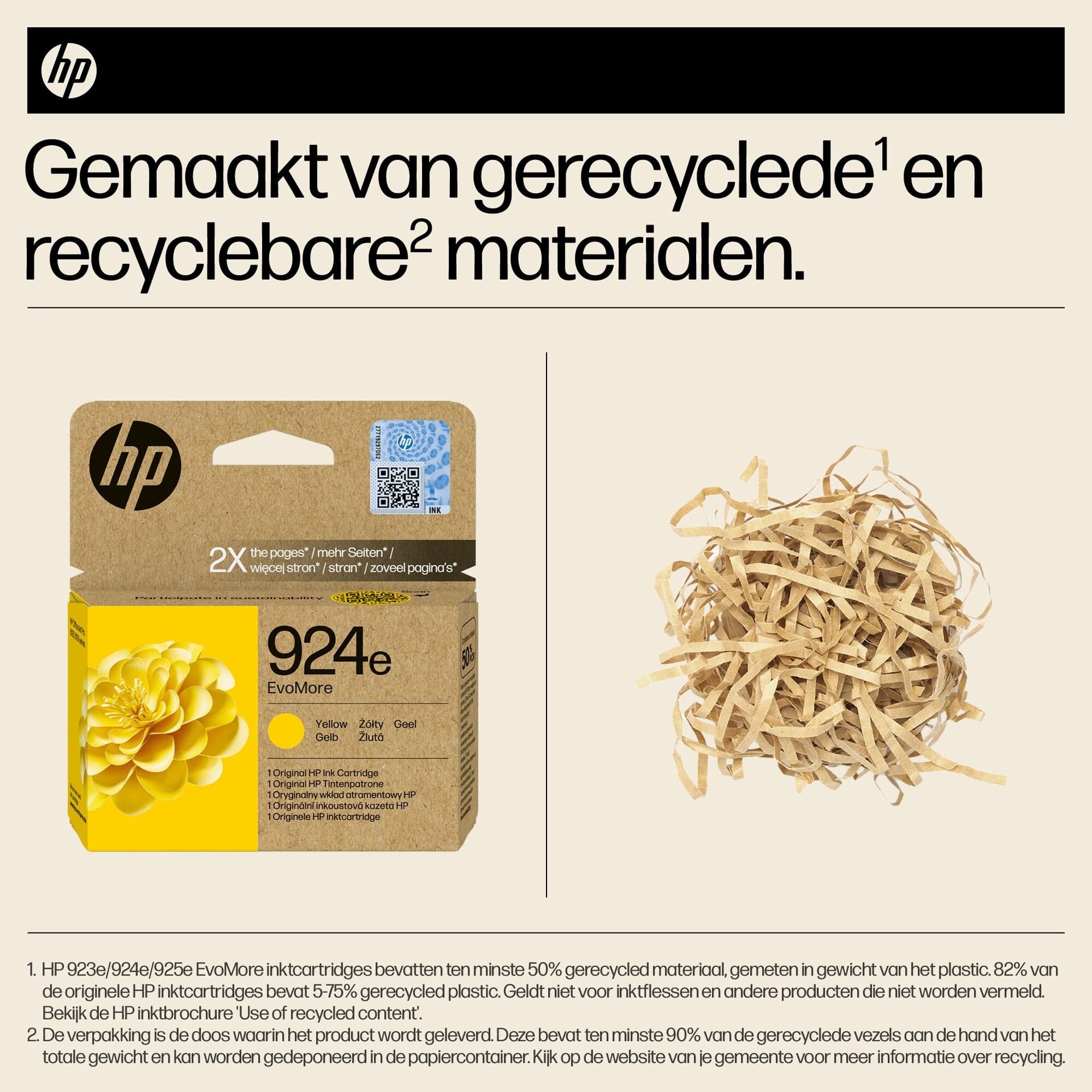 Inktcartridge HP 4K0U9NE 924E Evomore geel 3