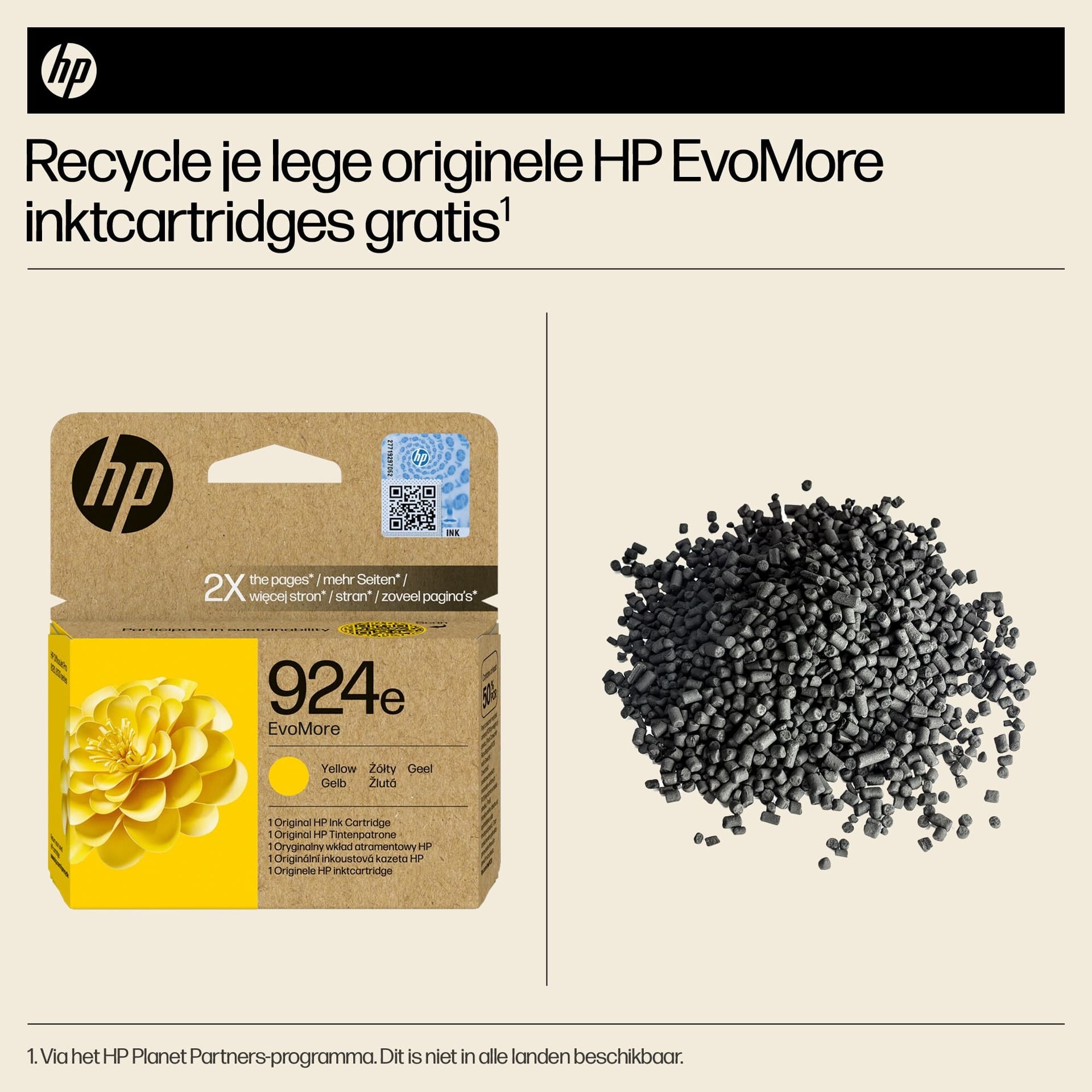 Inktcartridge HP 4K0U9NE 924E Evomore geel 5