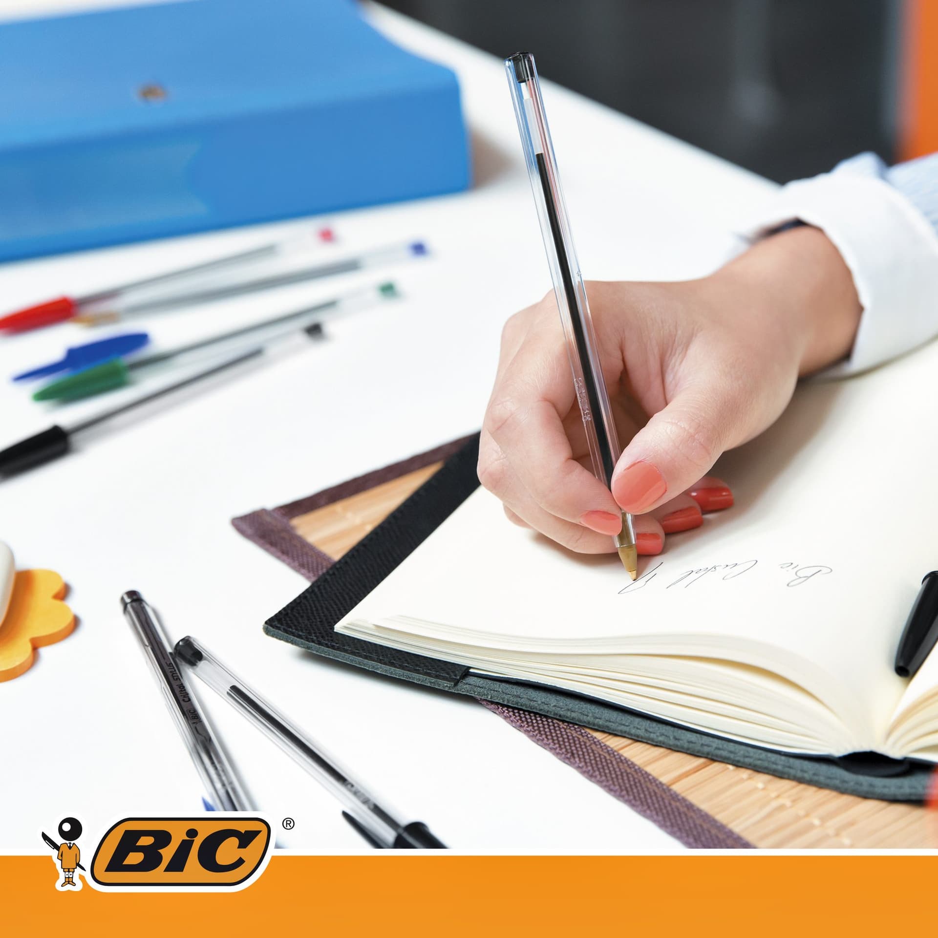 Balpen Bic Cristal medium zwart 5