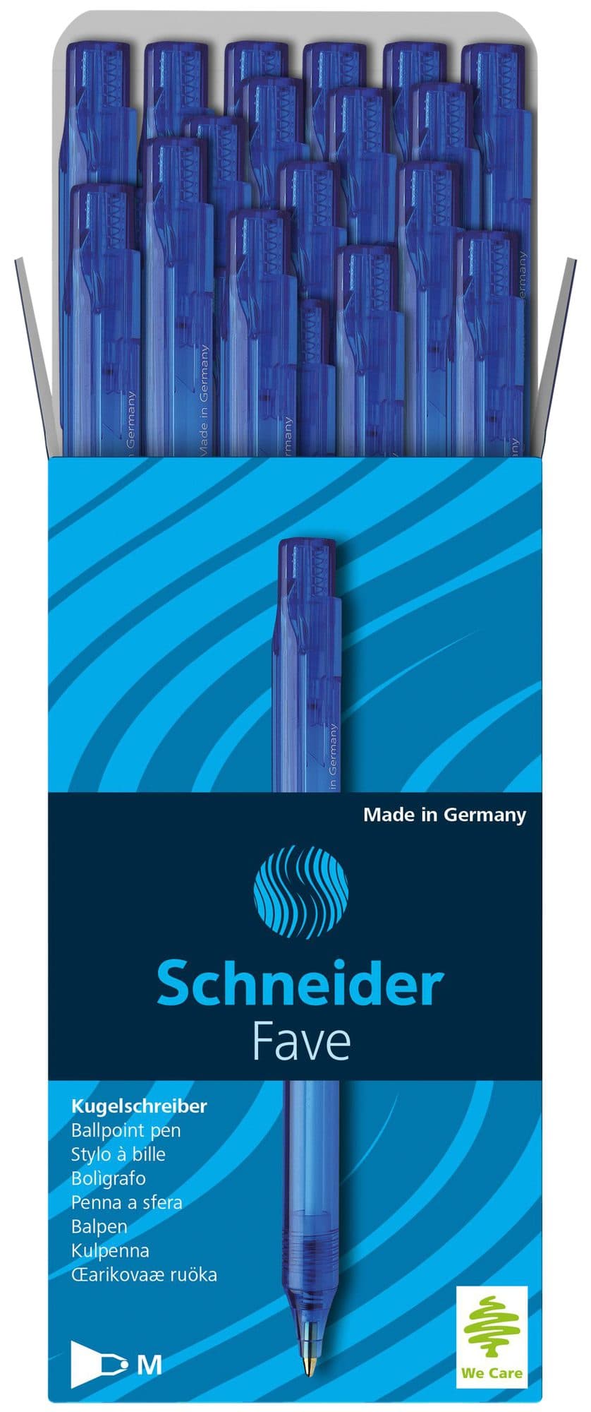 Balpen Schneider Fave medium blauw 2