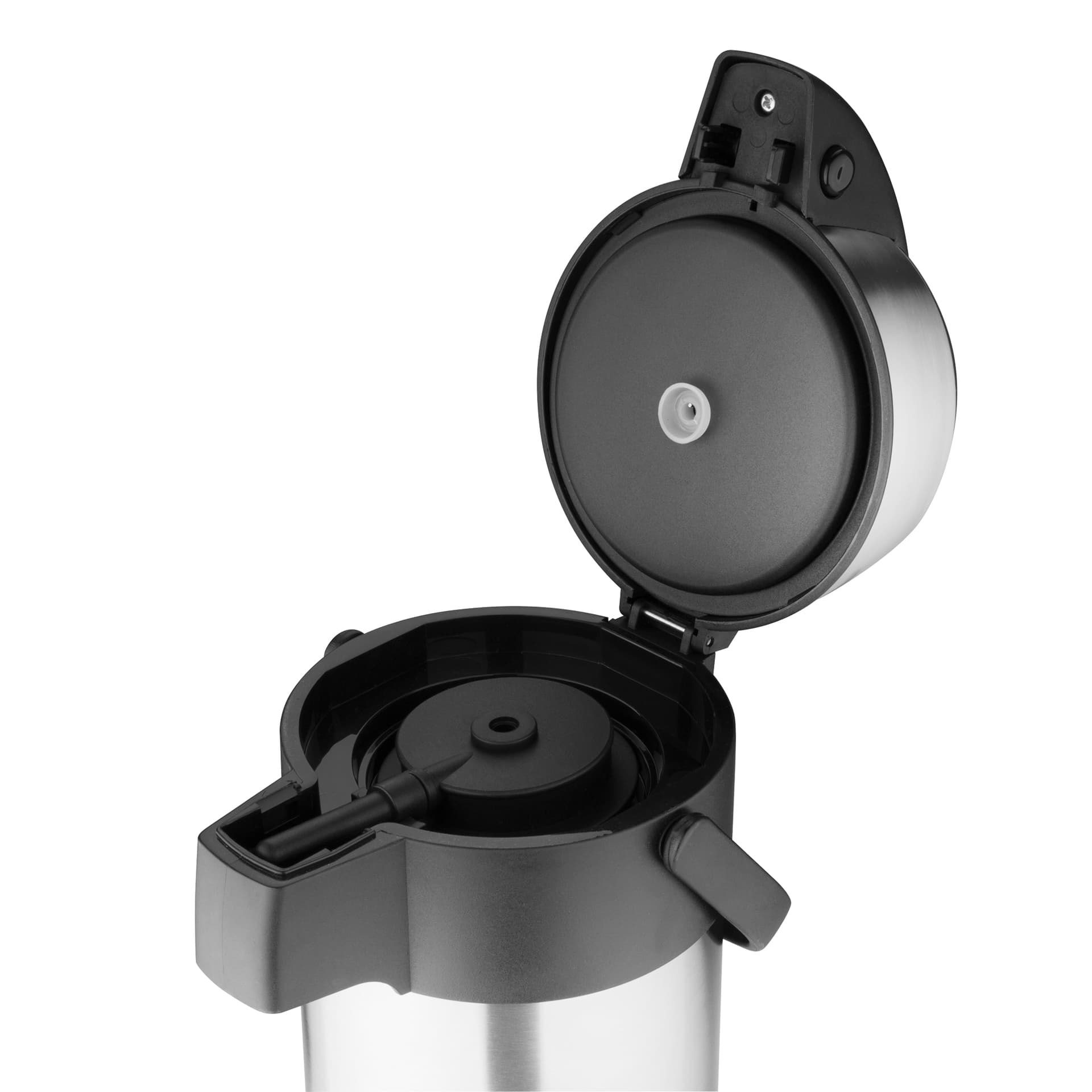 Thermoskan Olympia met pomp  2.5 liter rvs 2