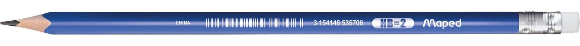Potlood Maped Kidy Learn met gomtop en vingerhulp blauw 4