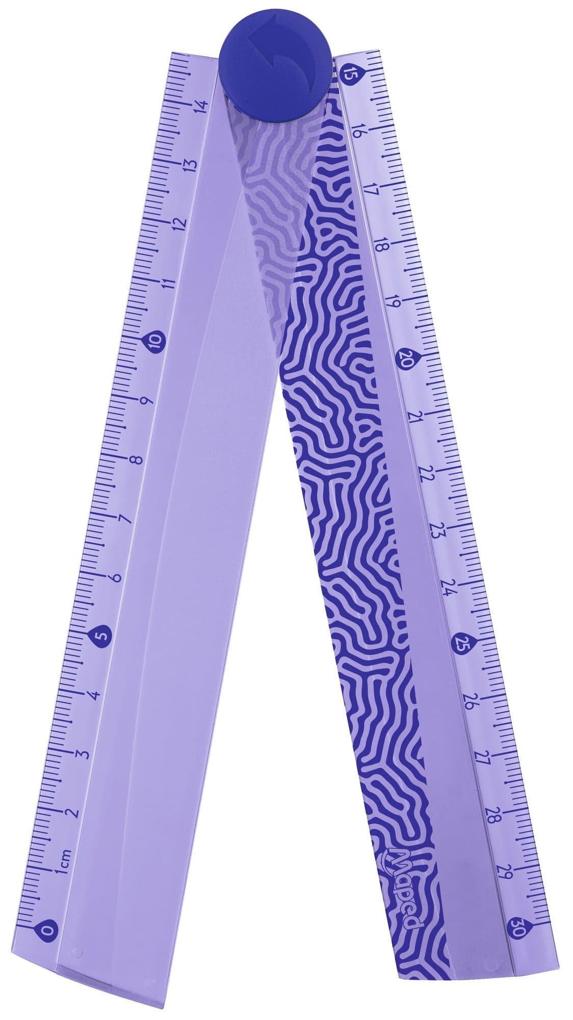 Liniaal Maped Deepsea Paradise opvouwbaar 30cm paars 2