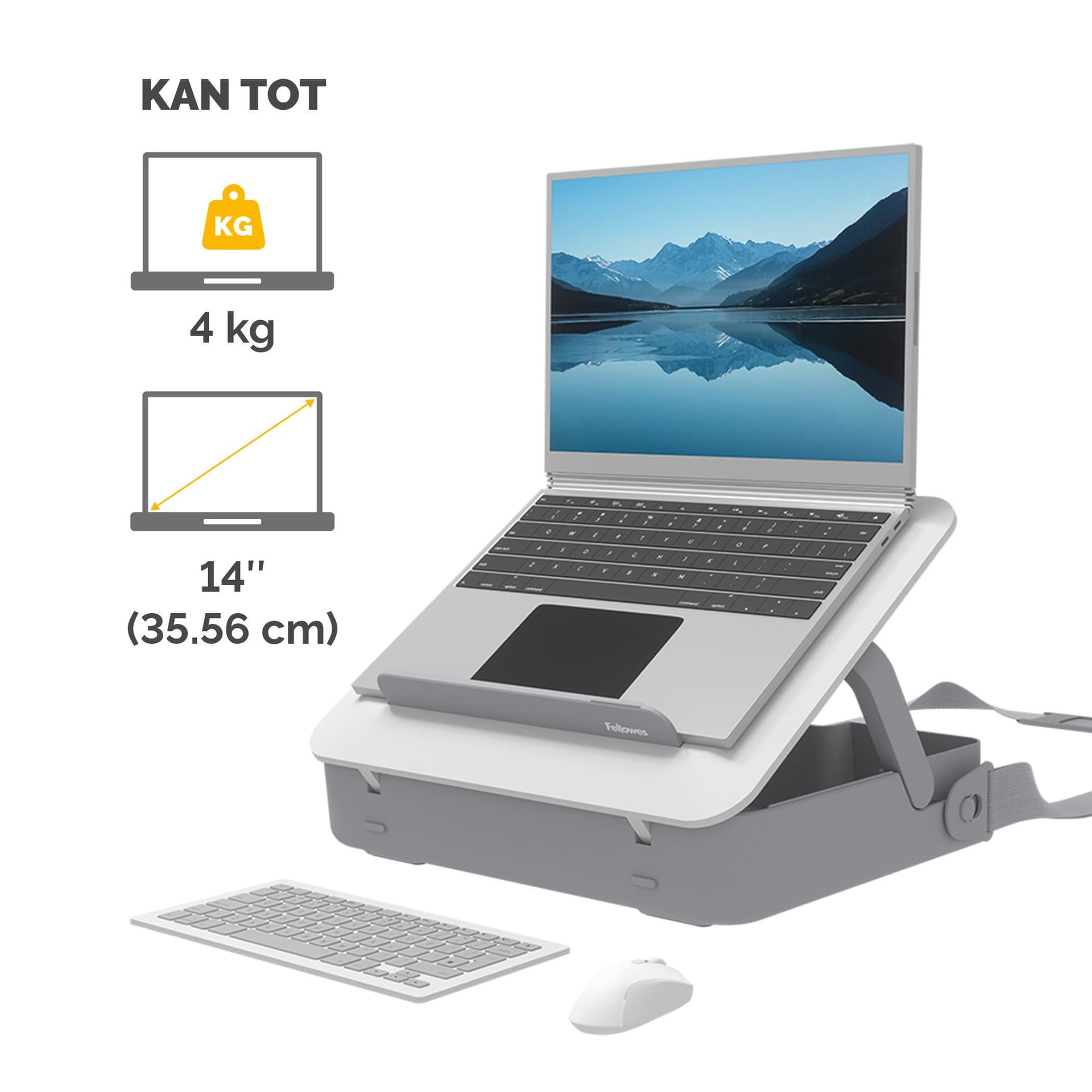 Laptopstandaard Draagtas Fellowes Breyta wit 6