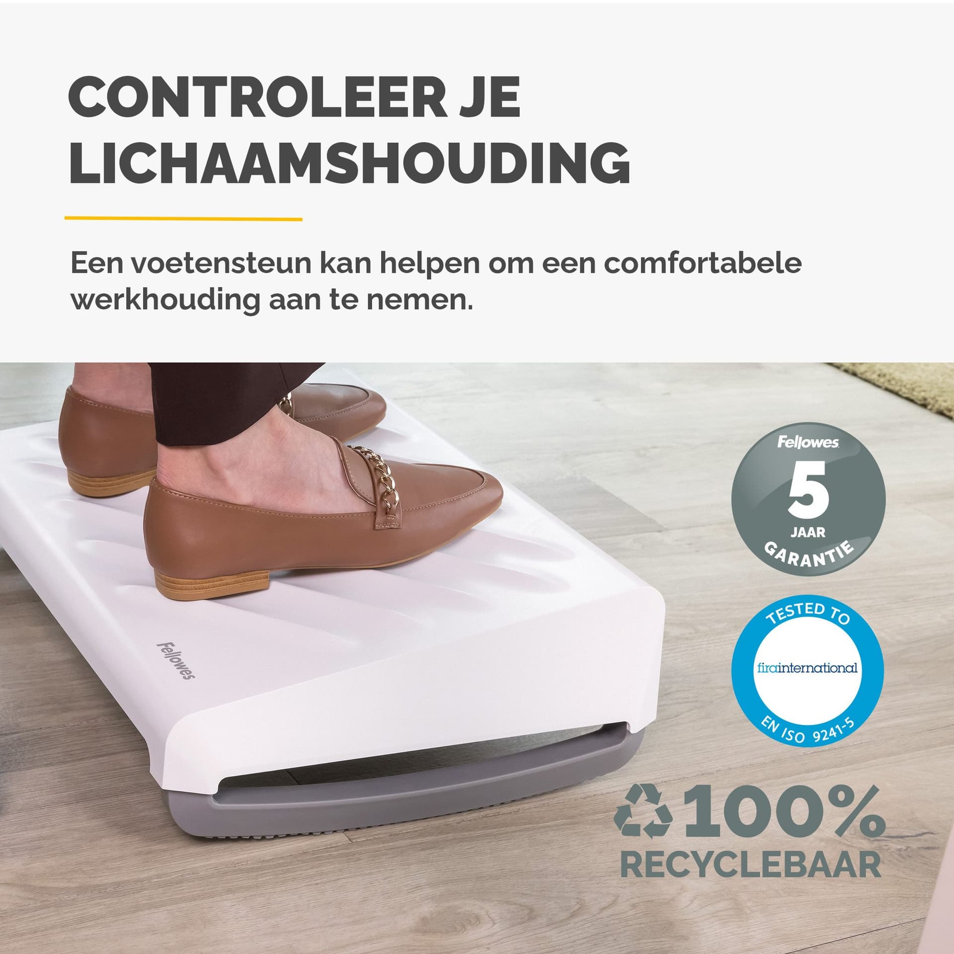 Voetensteun Fellowes Breyta wit 3