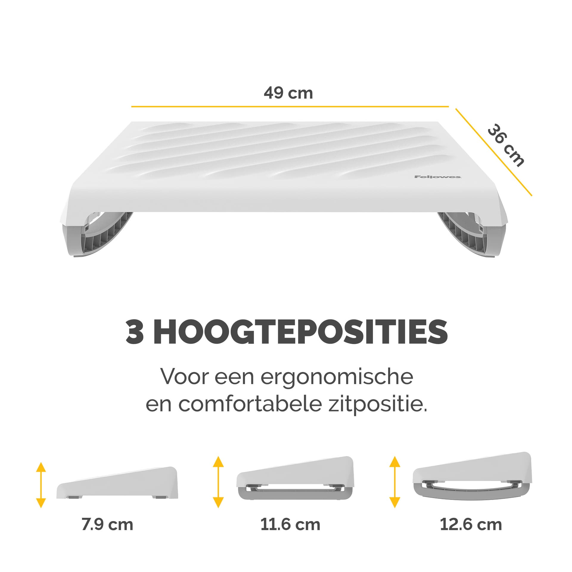 Voetensteun Fellowes Breyta wit 4